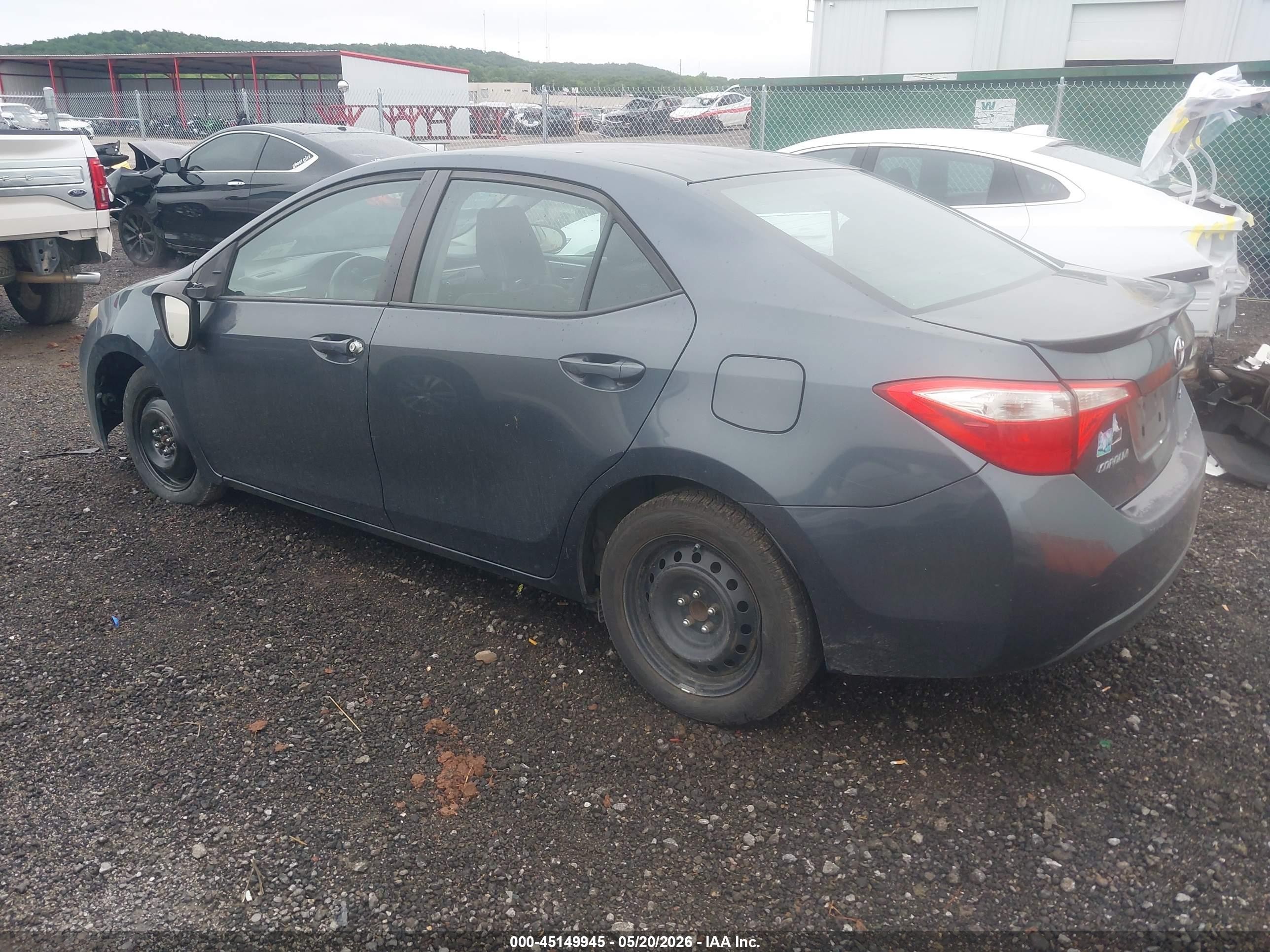 2015 Toyota Corolla S Gray vin: 5YFBURHE3FP315732