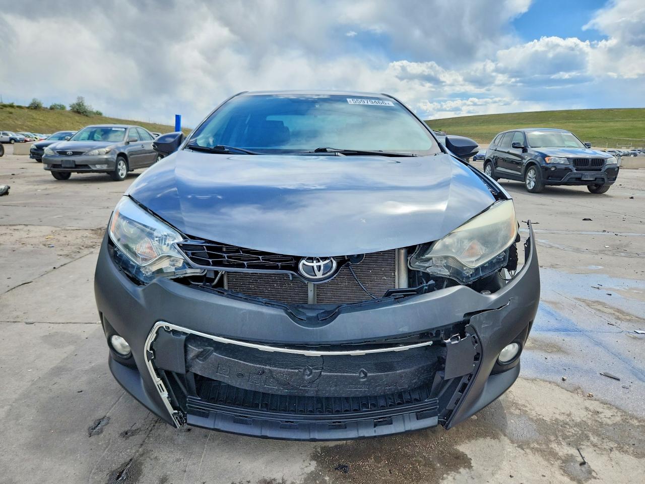 2015 Toyota Corolla S Plus Blue vin: 5YFBURHE3FP355910