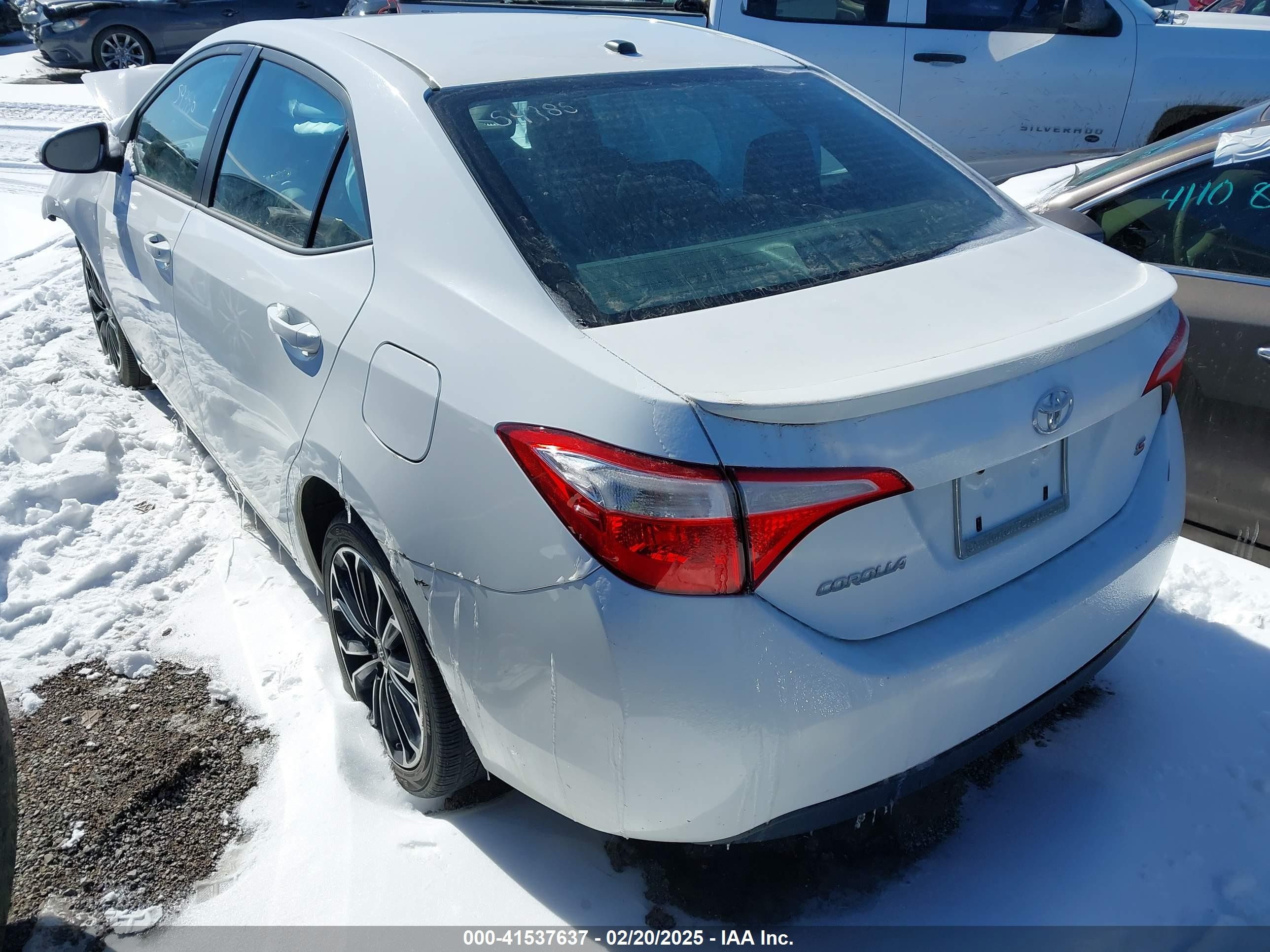 2016 Toyota Corolla S Plus White vin: 5YFBURHE3GP460075