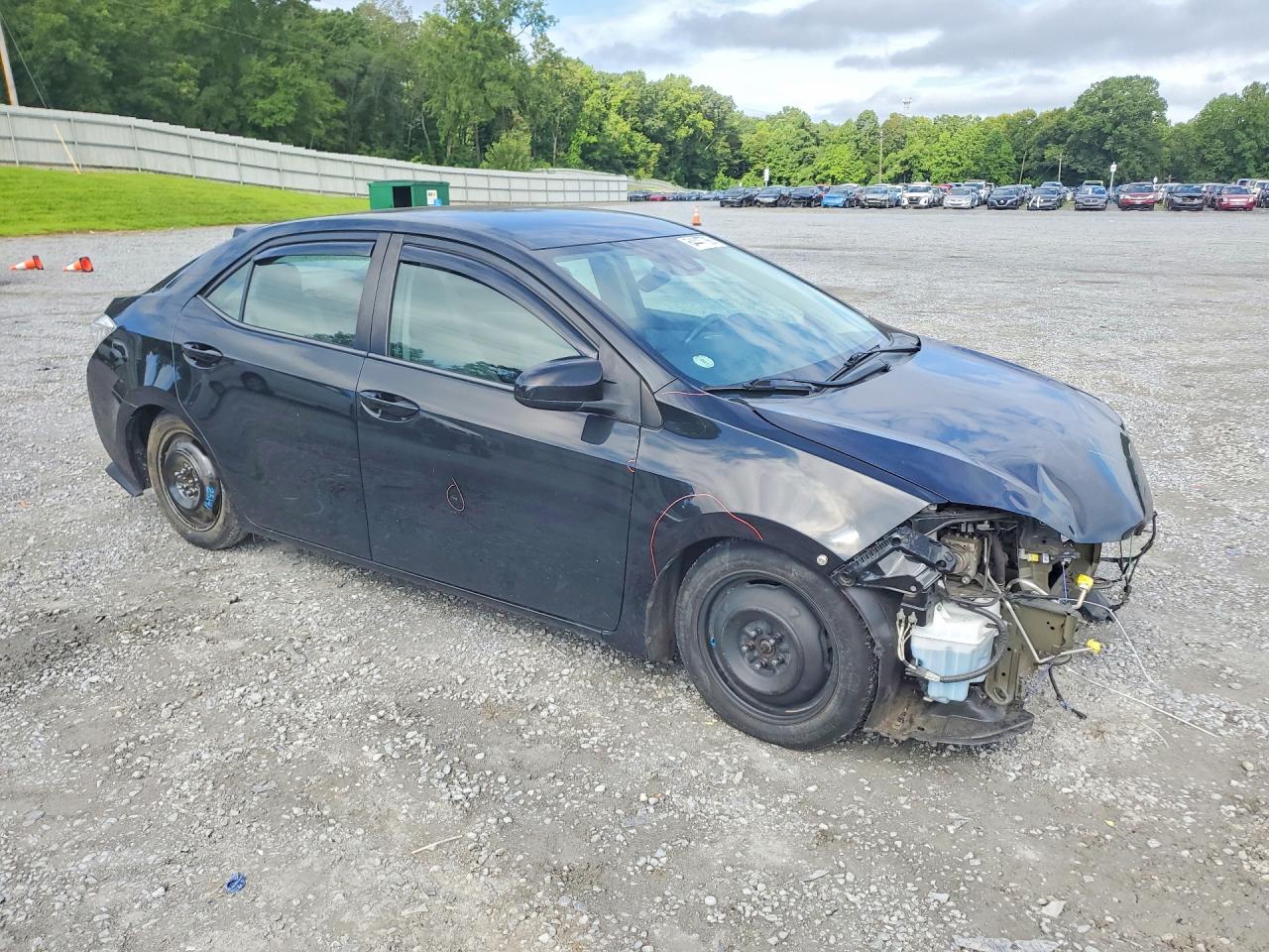 2018 Toyota Corolla Le Черный vin: 5YFBURHE3JP828343