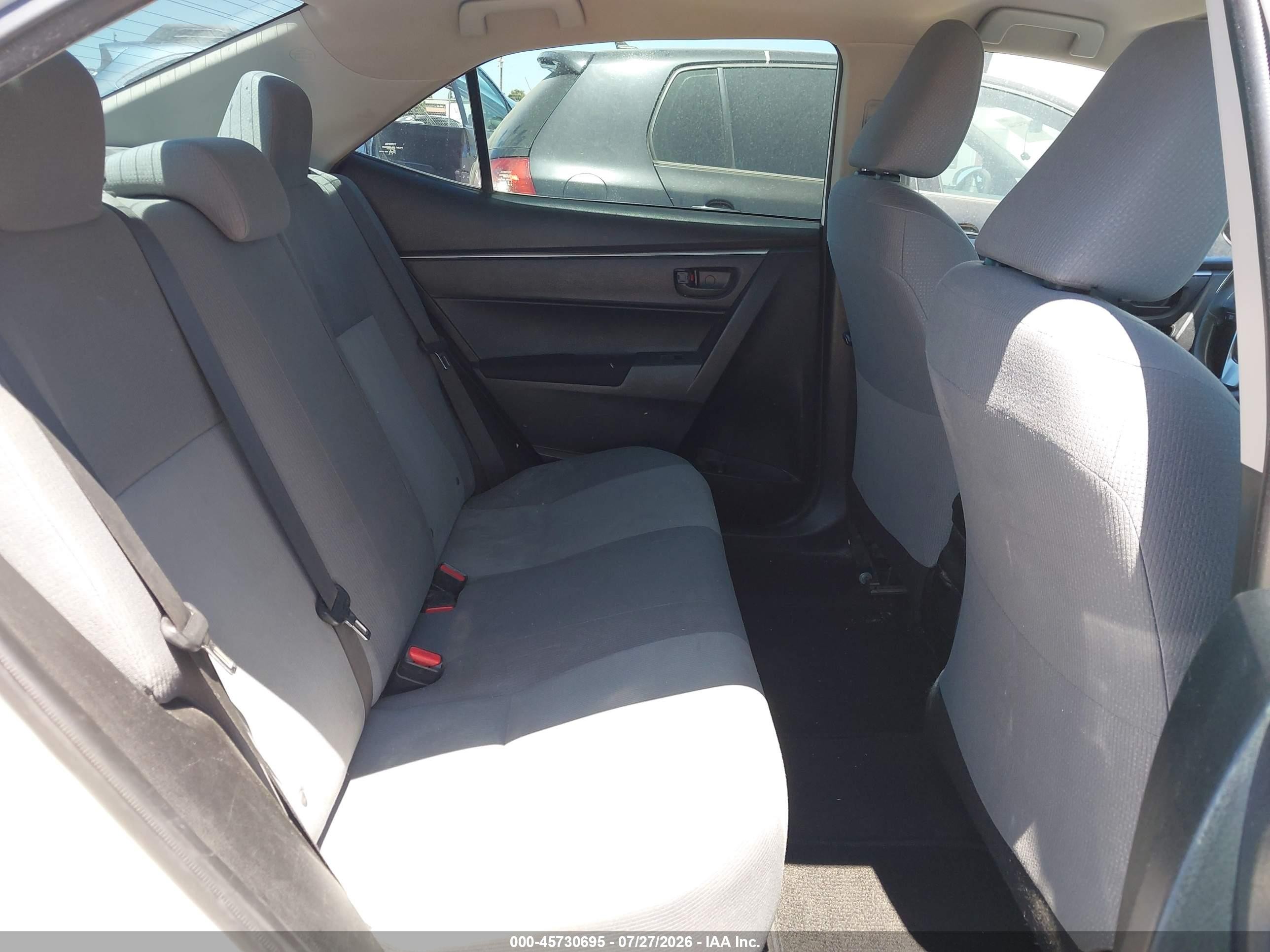2014 Toyota Corolla L White vin: 5YFBURHE4EP002137