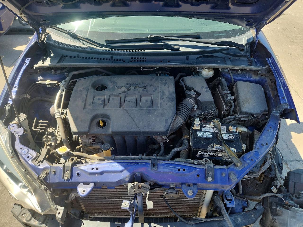 2014 Toyota Corolla S Plus Blue vin: 5YFBURHE4EP009444