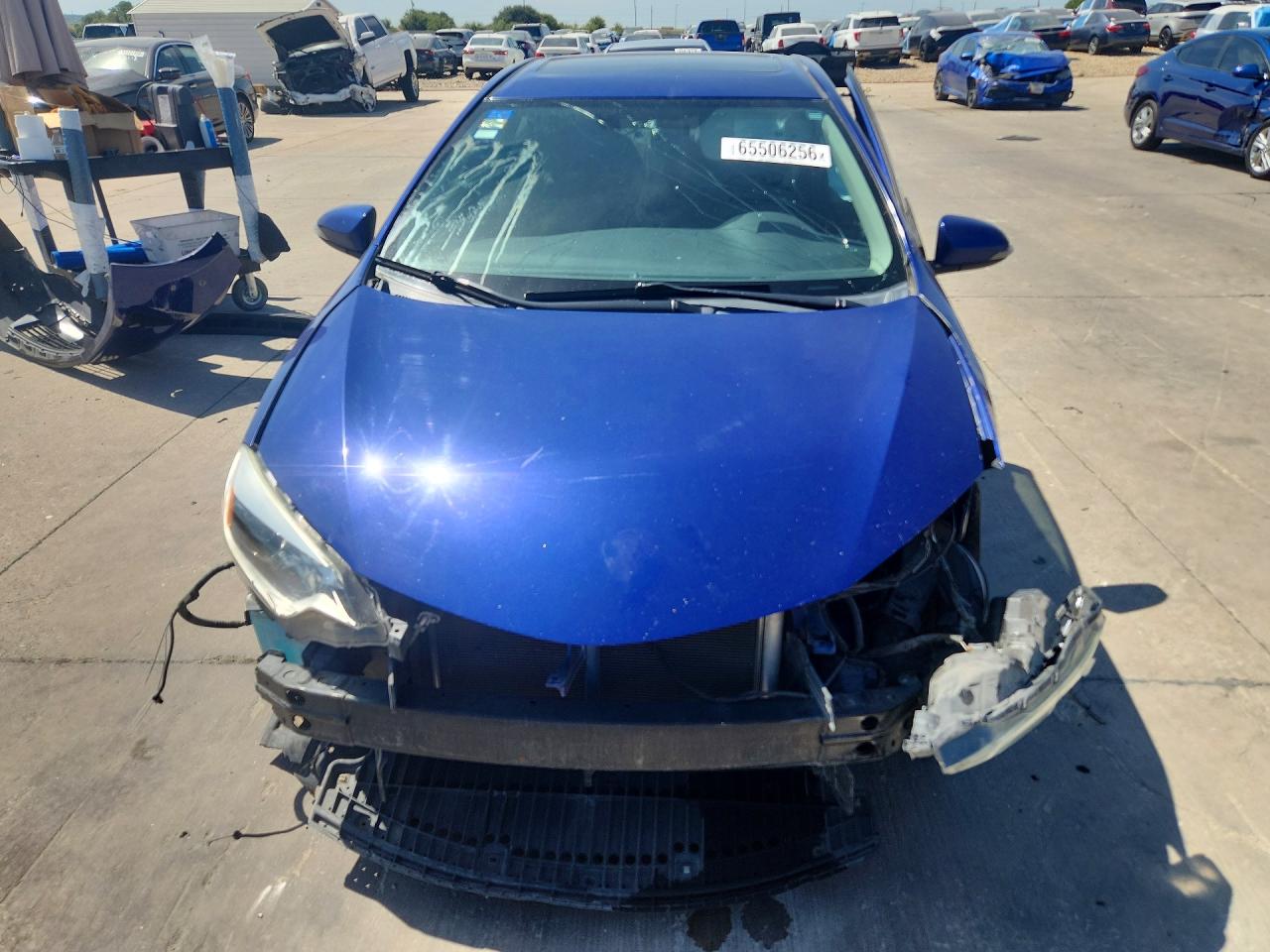 2014 Toyota Corolla S Plus Blue vin: 5YFBURHE4EP009444