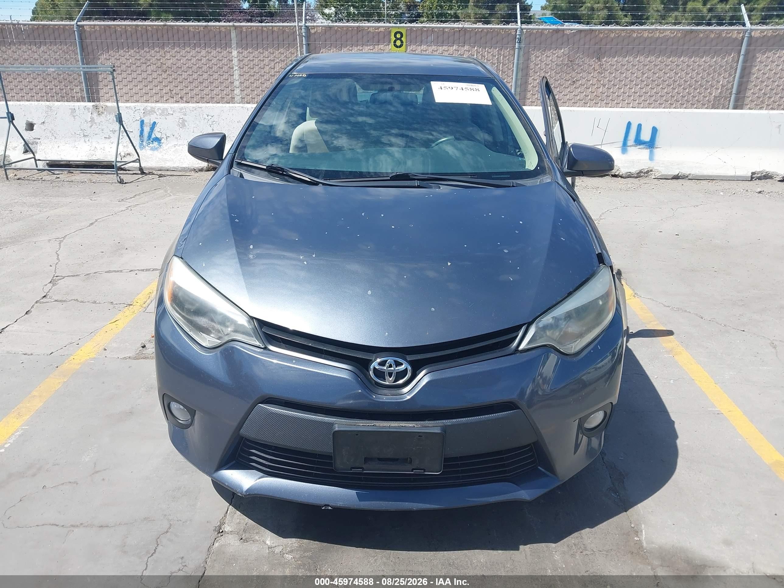 2014 Toyota Corolla Le Plus Blue vin: 5YFBURHE4EP014322