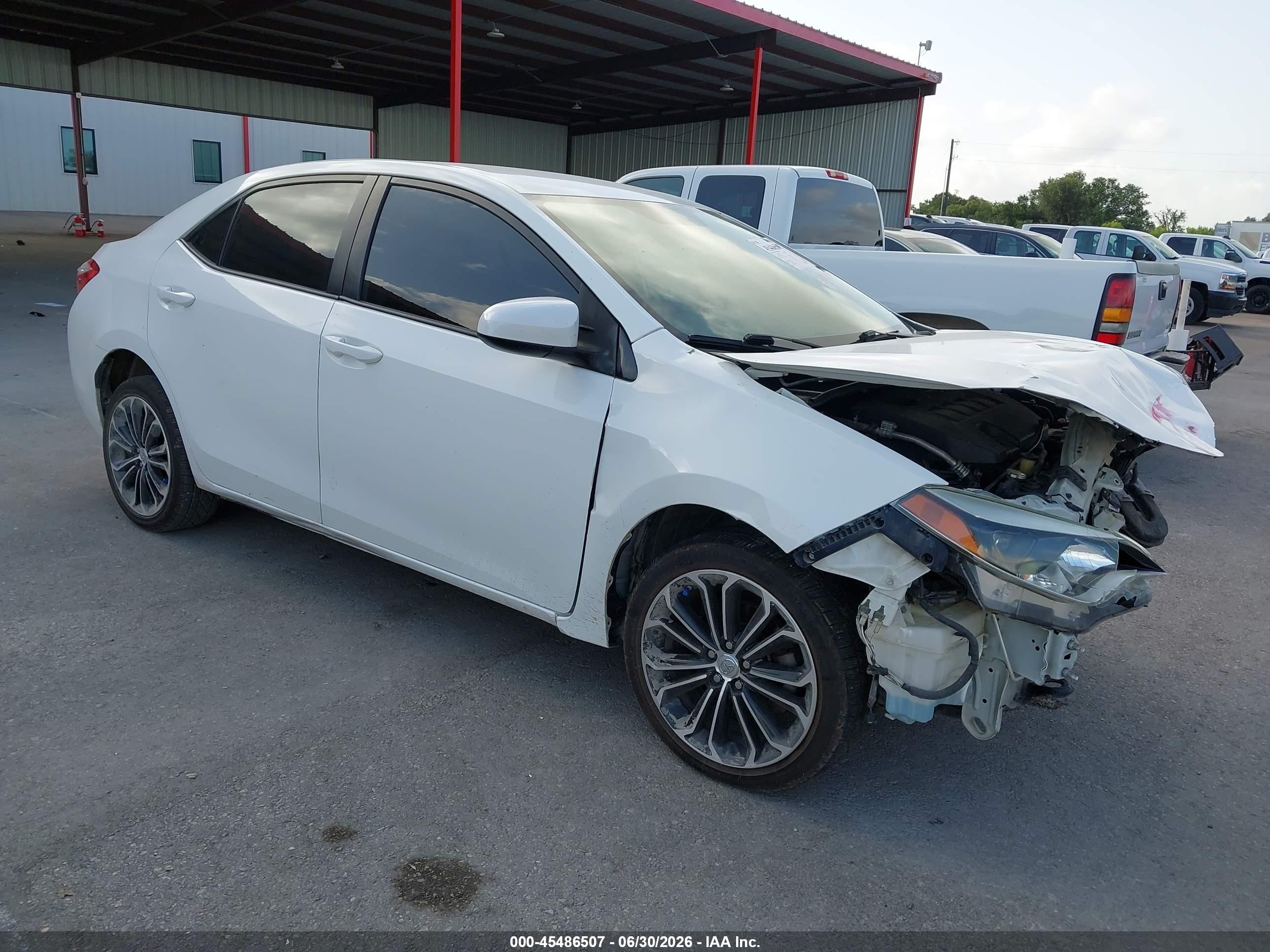 2014 Toyota Corolla Le White vin: 5YFBURHE4EP020167