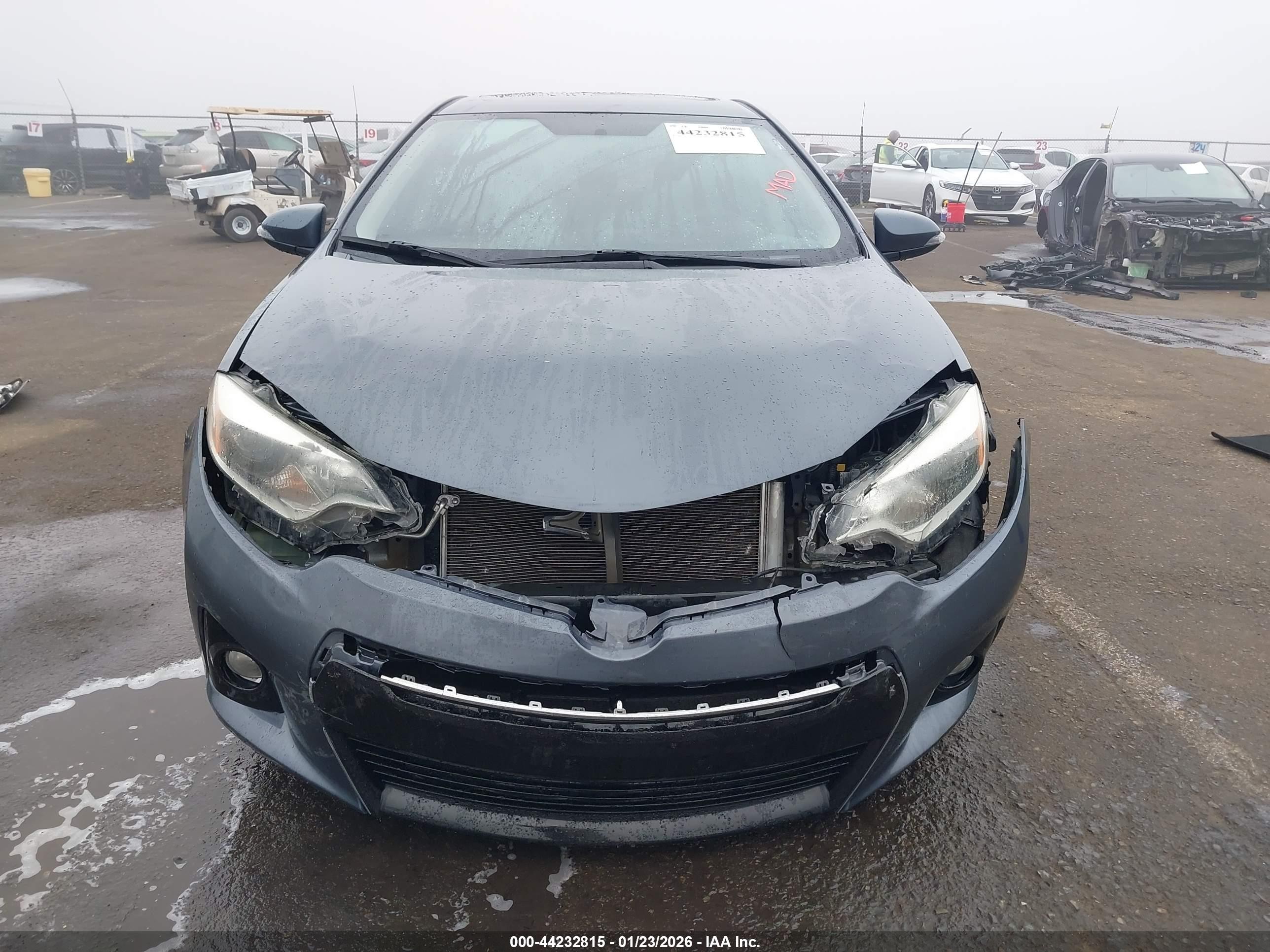 2014 Toyota Corolla S Plus Blue vin: 5YFBURHE4EP041259