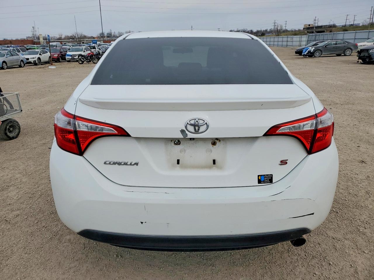 2014 Toyota Corolla S Plus White vin: 5YFBURHE4EP055520