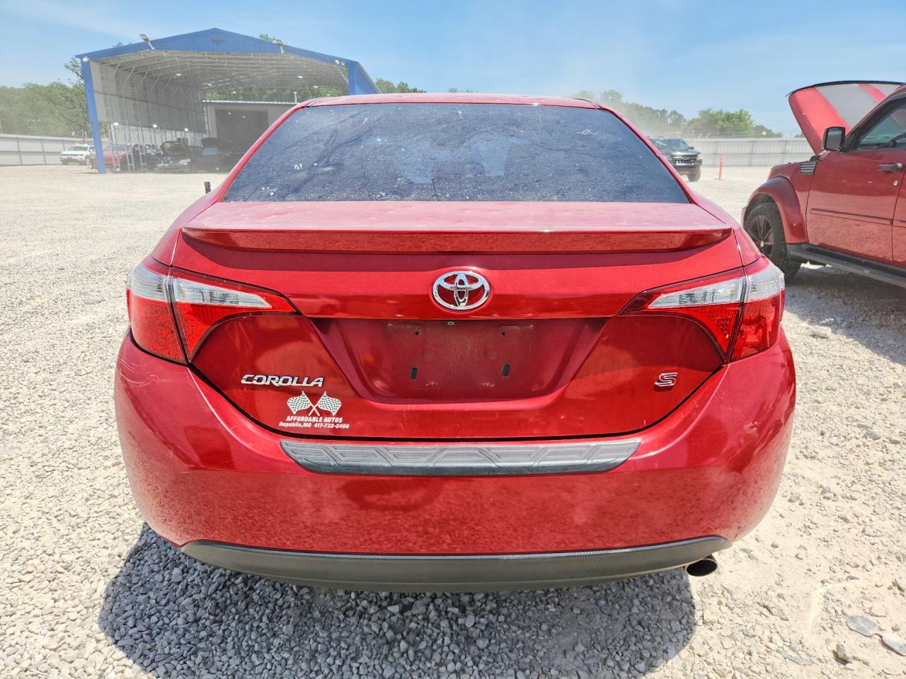 2014 Toyota Corolla S Plus Red vin: 5YFBURHE4EP064248