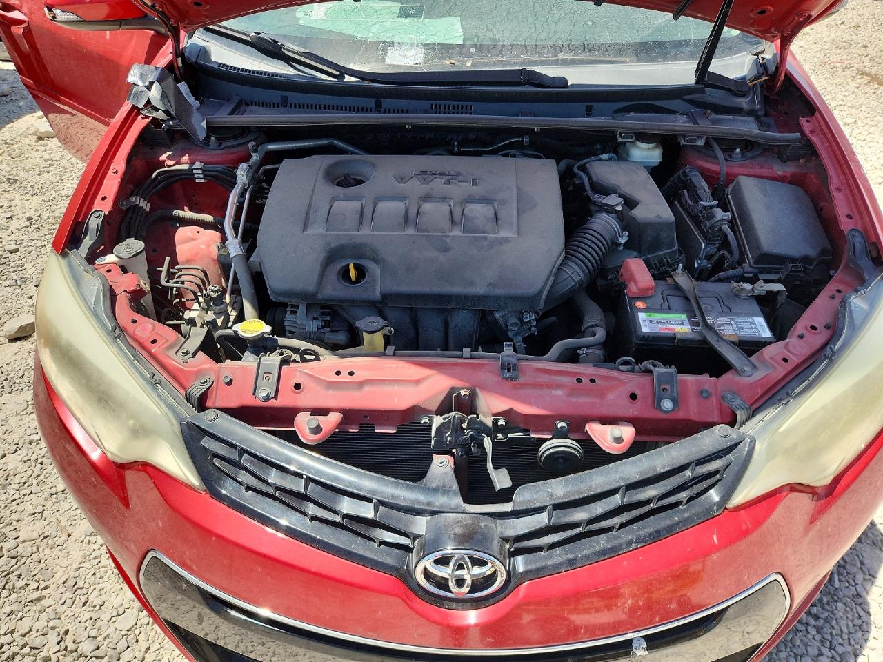 2014 Toyota Corolla S Plus Red vin: 5YFBURHE4EP064248