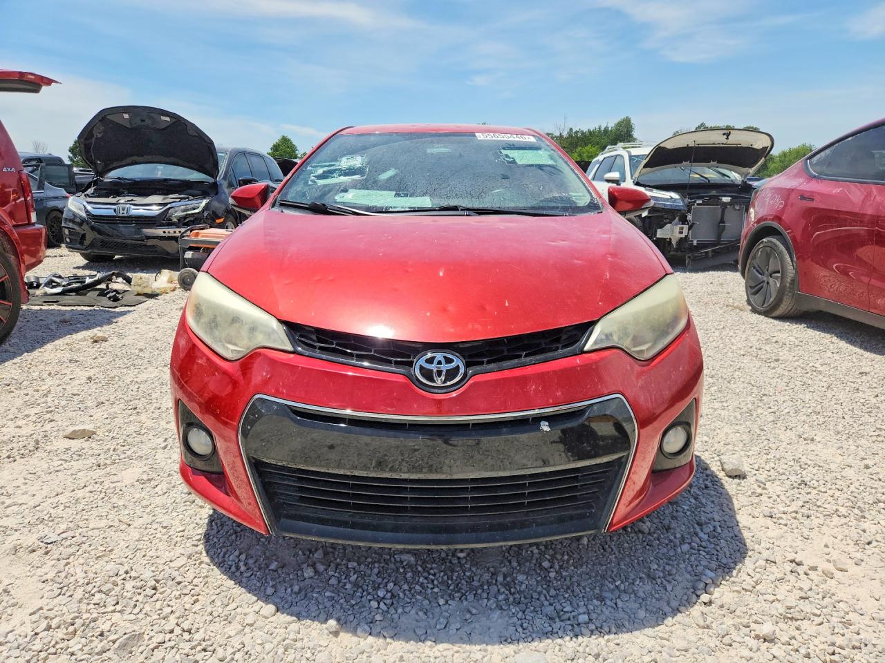 2014 Toyota Corolla S Plus Red vin: 5YFBURHE4EP064248