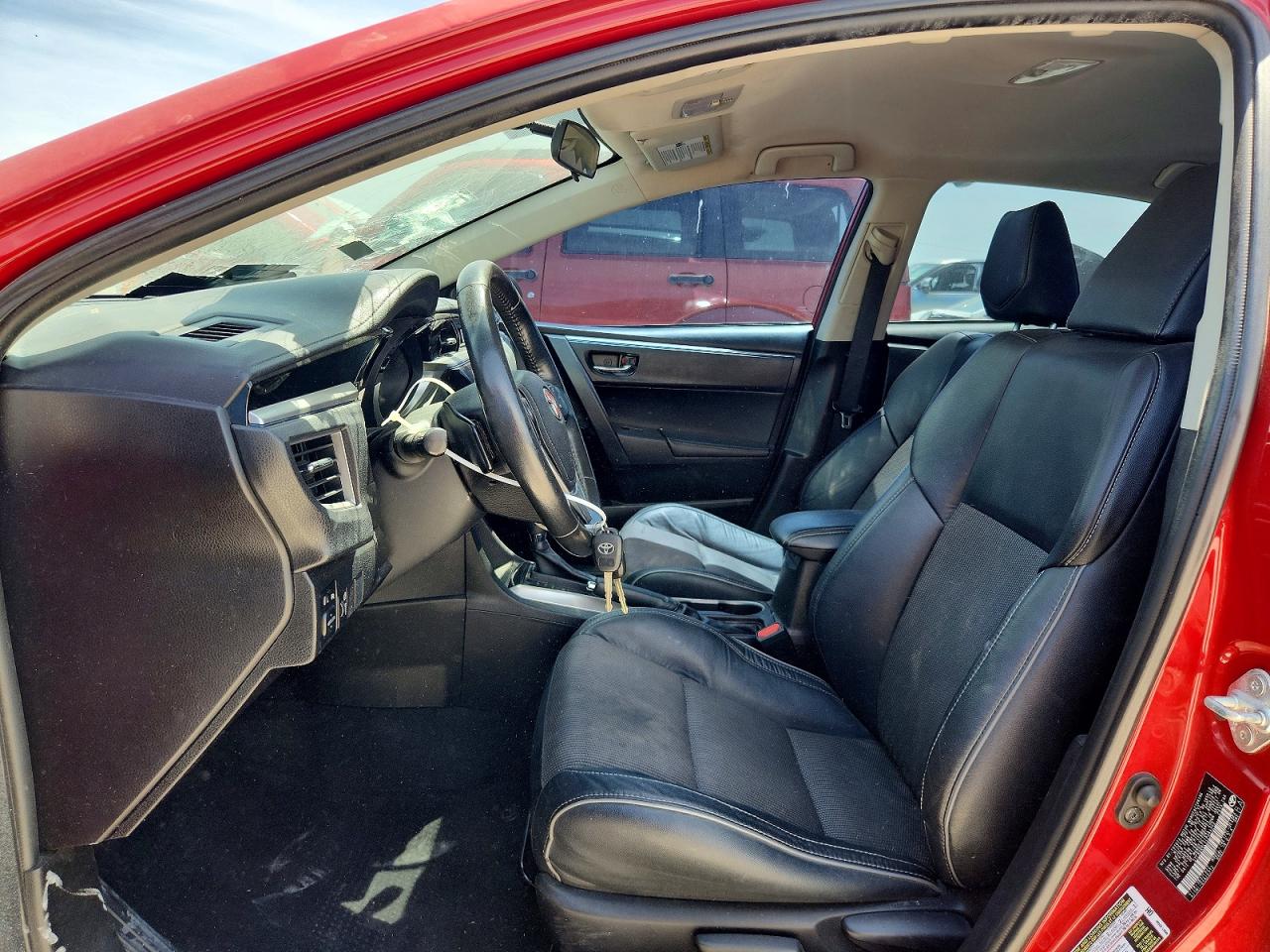 2014 Toyota Corolla S Plus Red vin: 5YFBURHE4EP064248