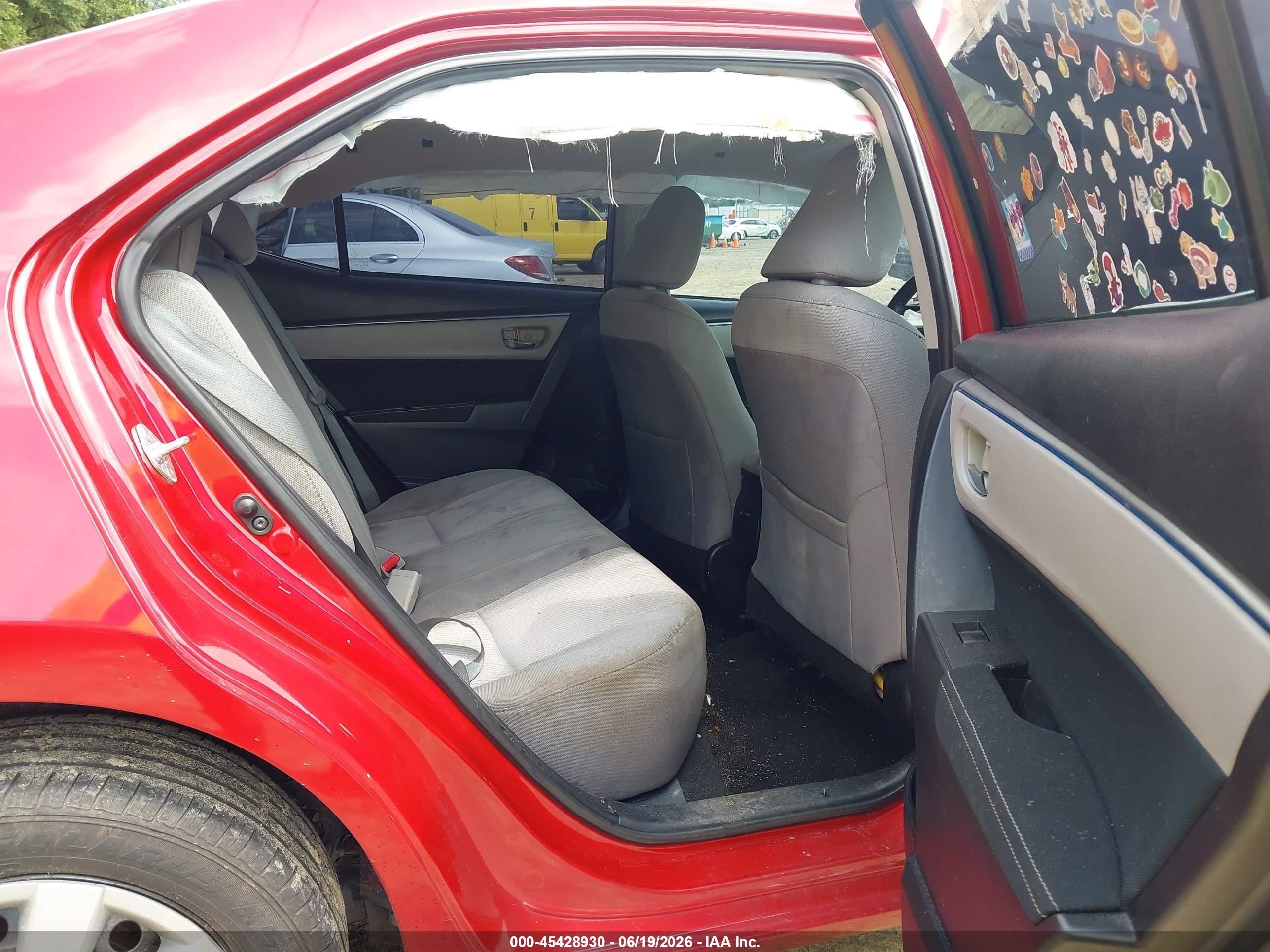 2014 Toyota Corolla Le Red vin: 5YFBURHE4EP064475