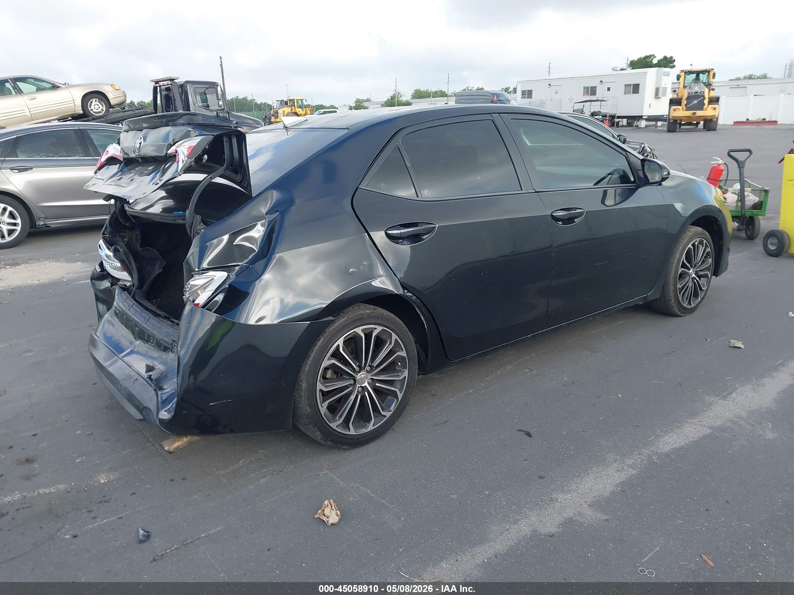 2014 Toyota Corolla S Plus Черный vin: 5YFBURHE4EP066212