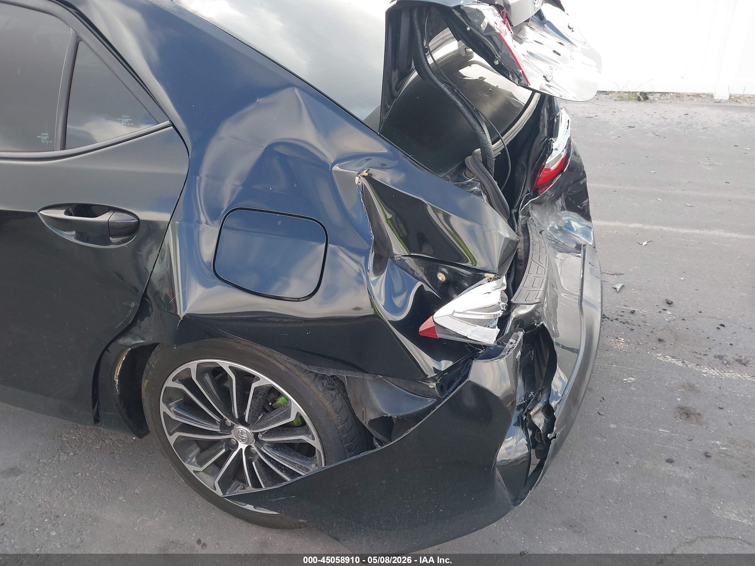 2014 Toyota Corolla S Plus Черный vin: 5YFBURHE4EP066212