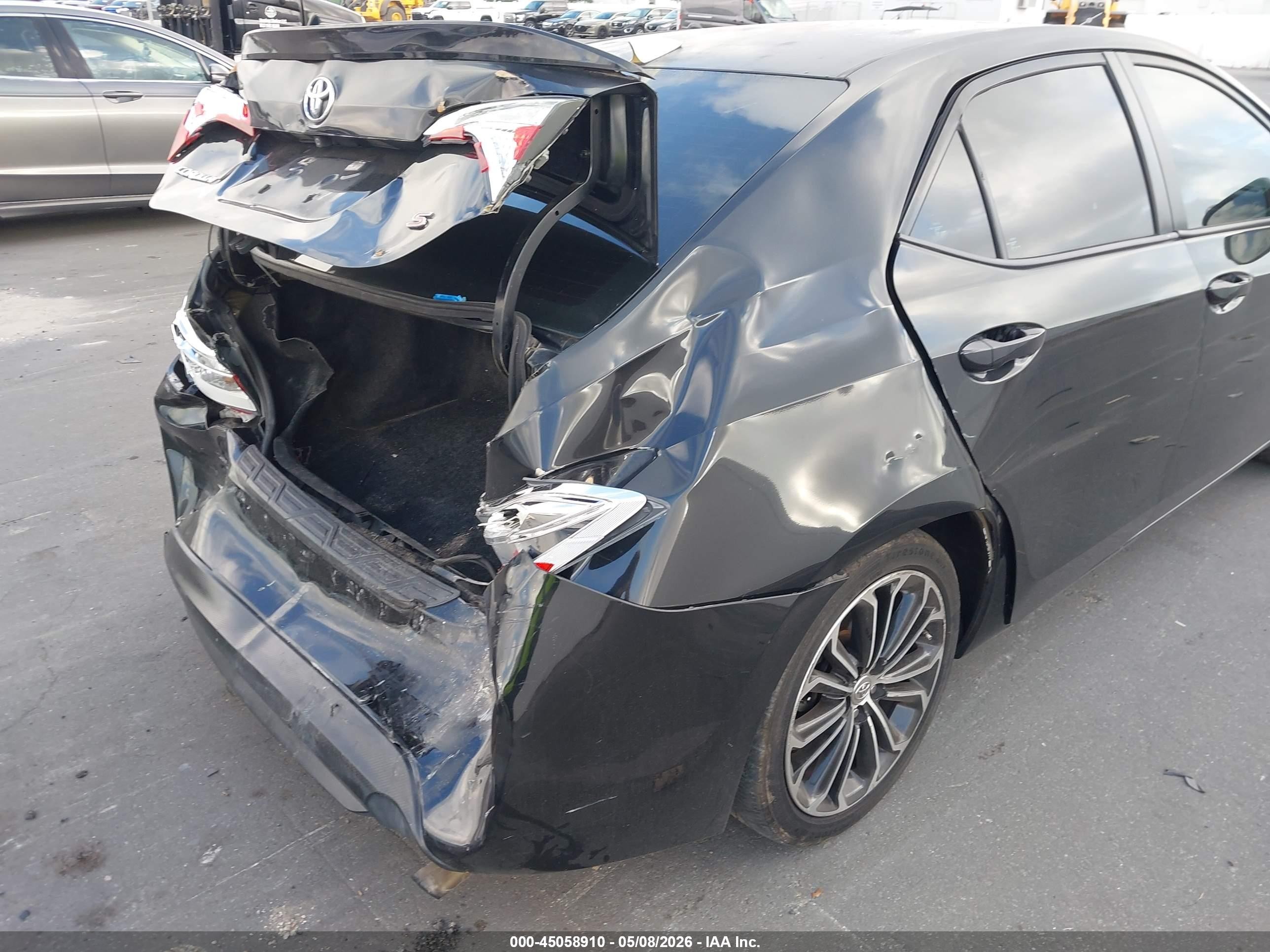 2014 Toyota Corolla S Plus Черный vin: 5YFBURHE4EP066212
