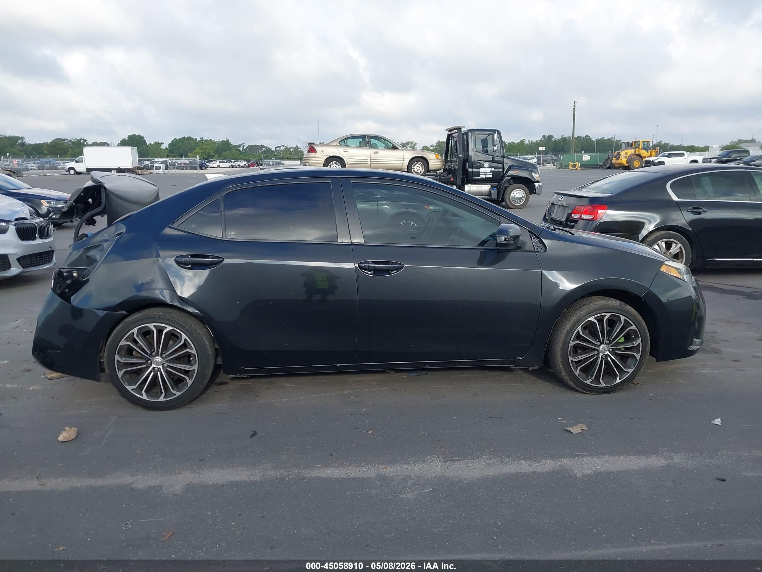 2014 Toyota Corolla S Plus Черный vin: 5YFBURHE4EP066212