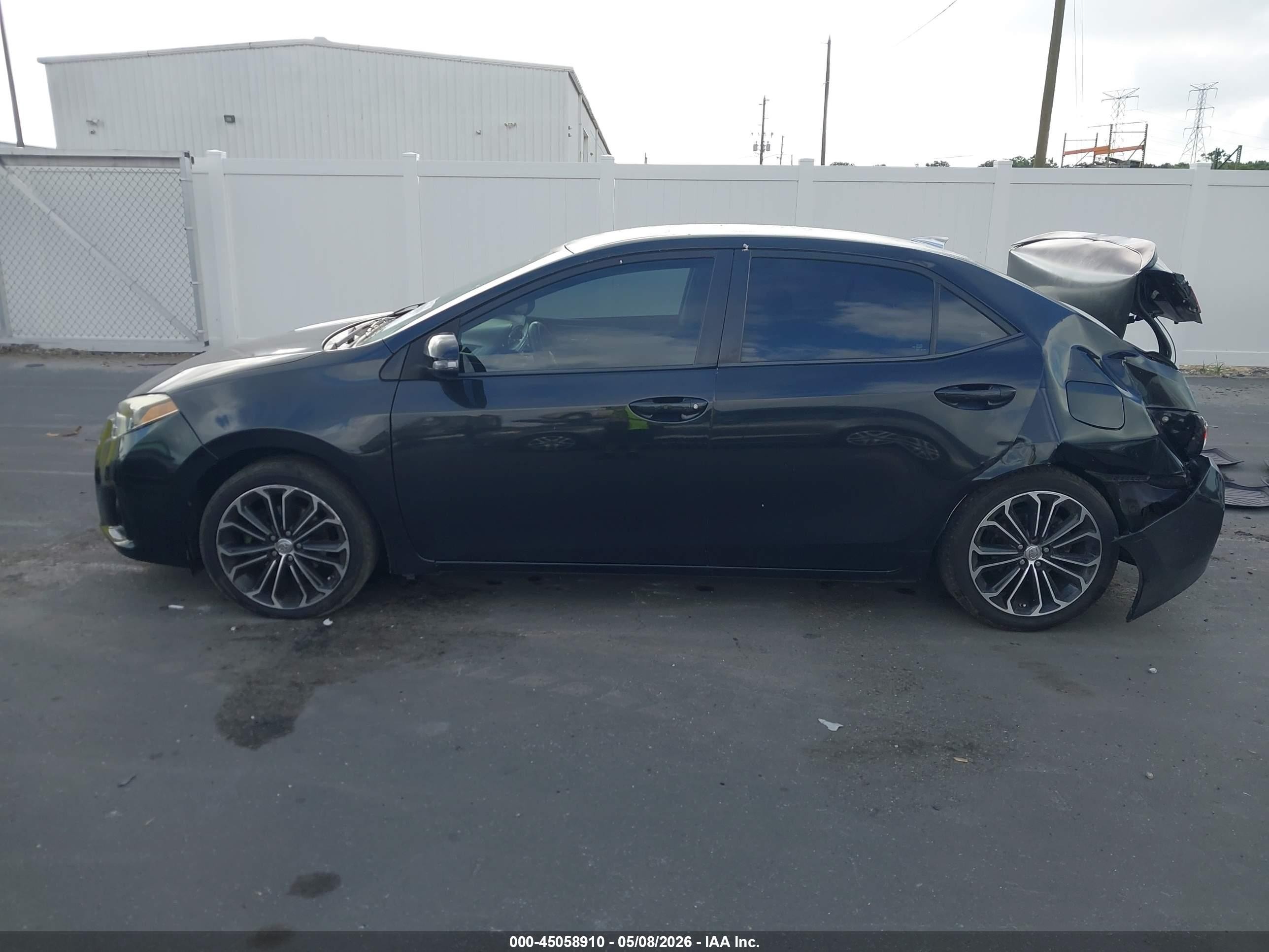 2014 Toyota Corolla S Plus Черный vin: 5YFBURHE4EP066212