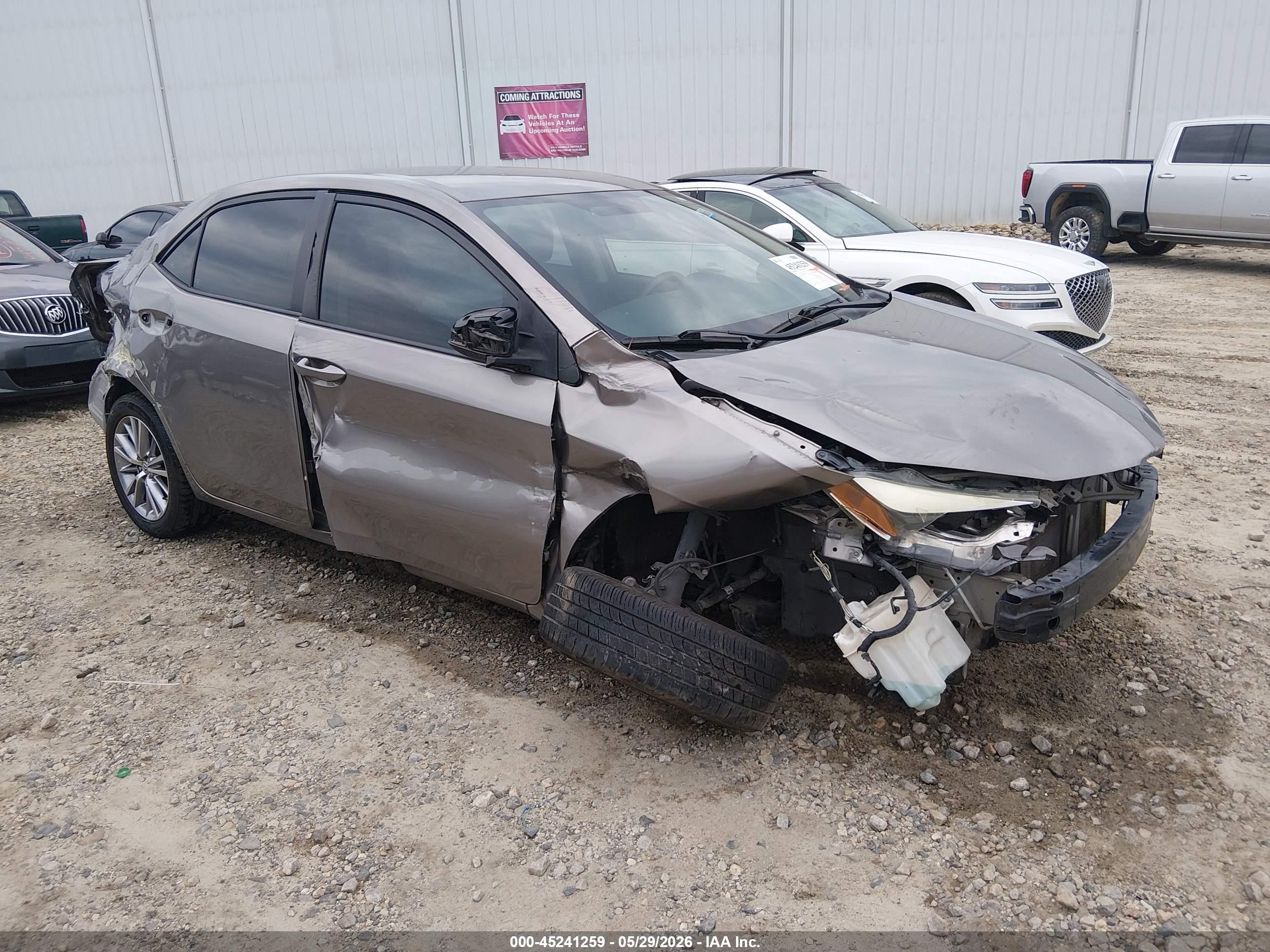 2014 Toyota Corolla Le Plus Brown vin: 5YFBURHE4EP067666