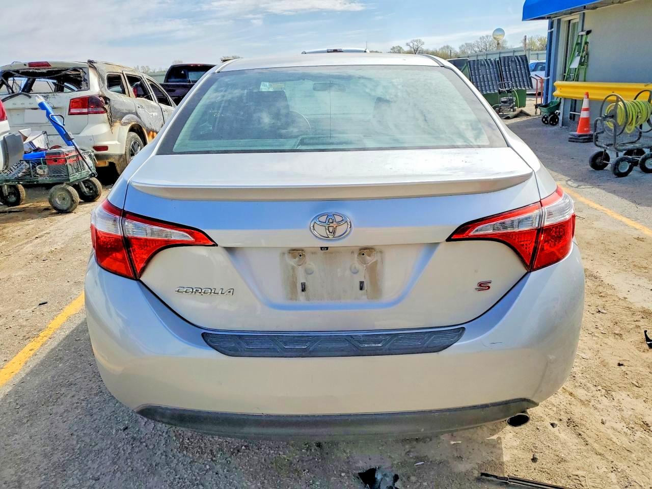 2014 Toyota Corolla S Silver vin: 5YFBURHE4EP093913