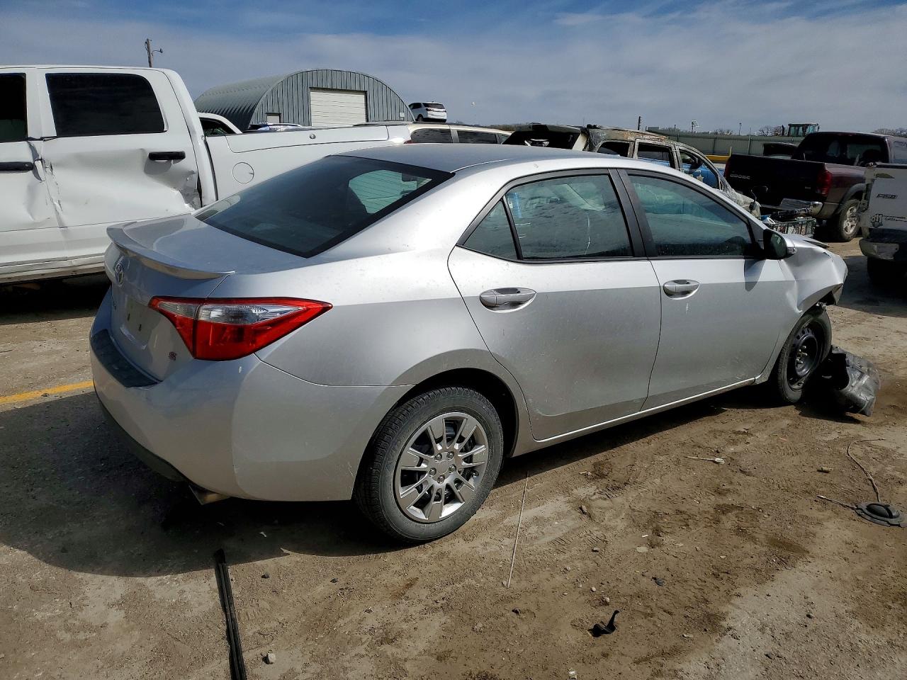 2014 Toyota Corolla S Silver vin: 5YFBURHE4EP093913