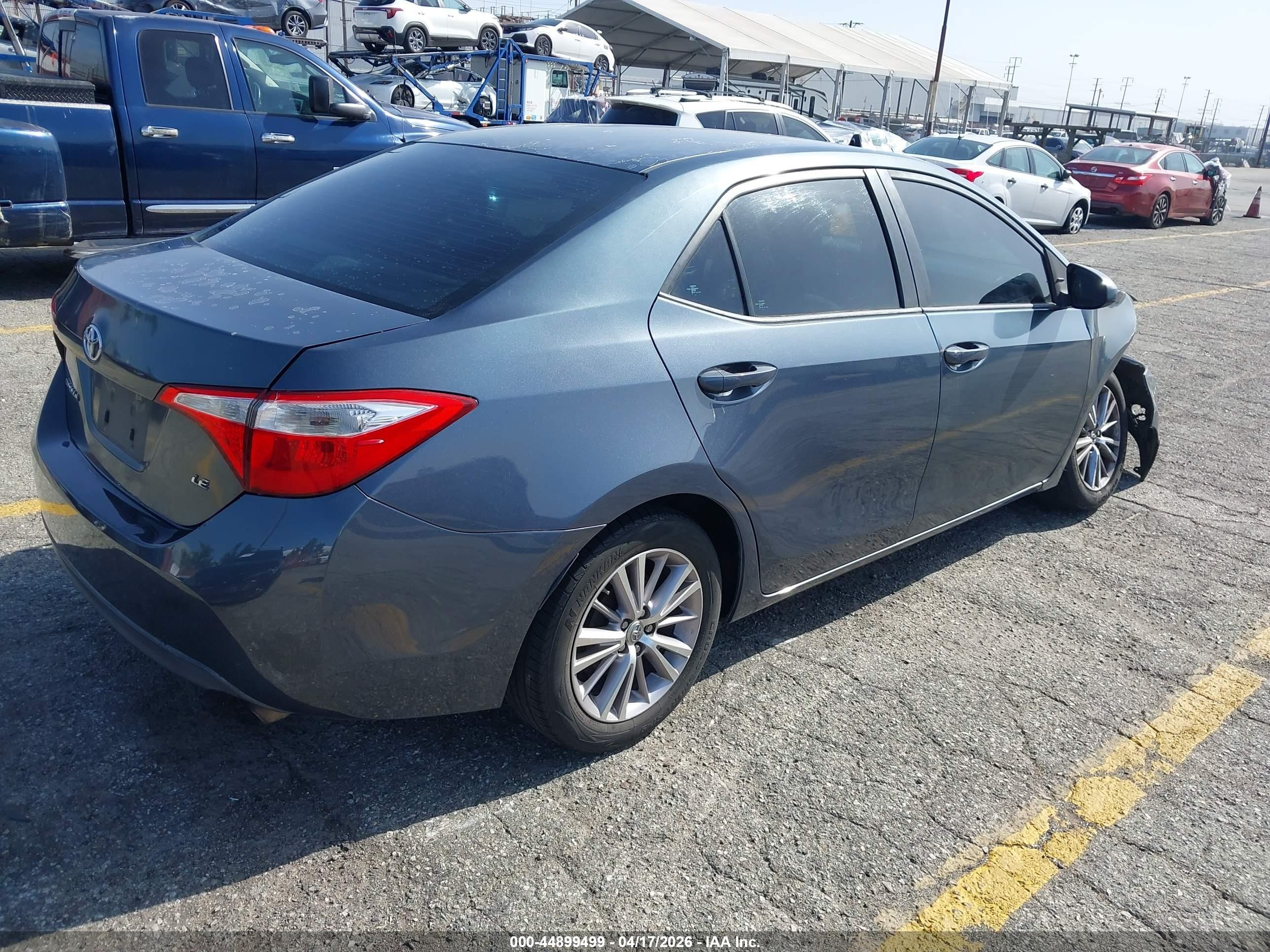 2014 Toyota Corolla Le Plus Gray vin: 5YFBURHE4EP094043