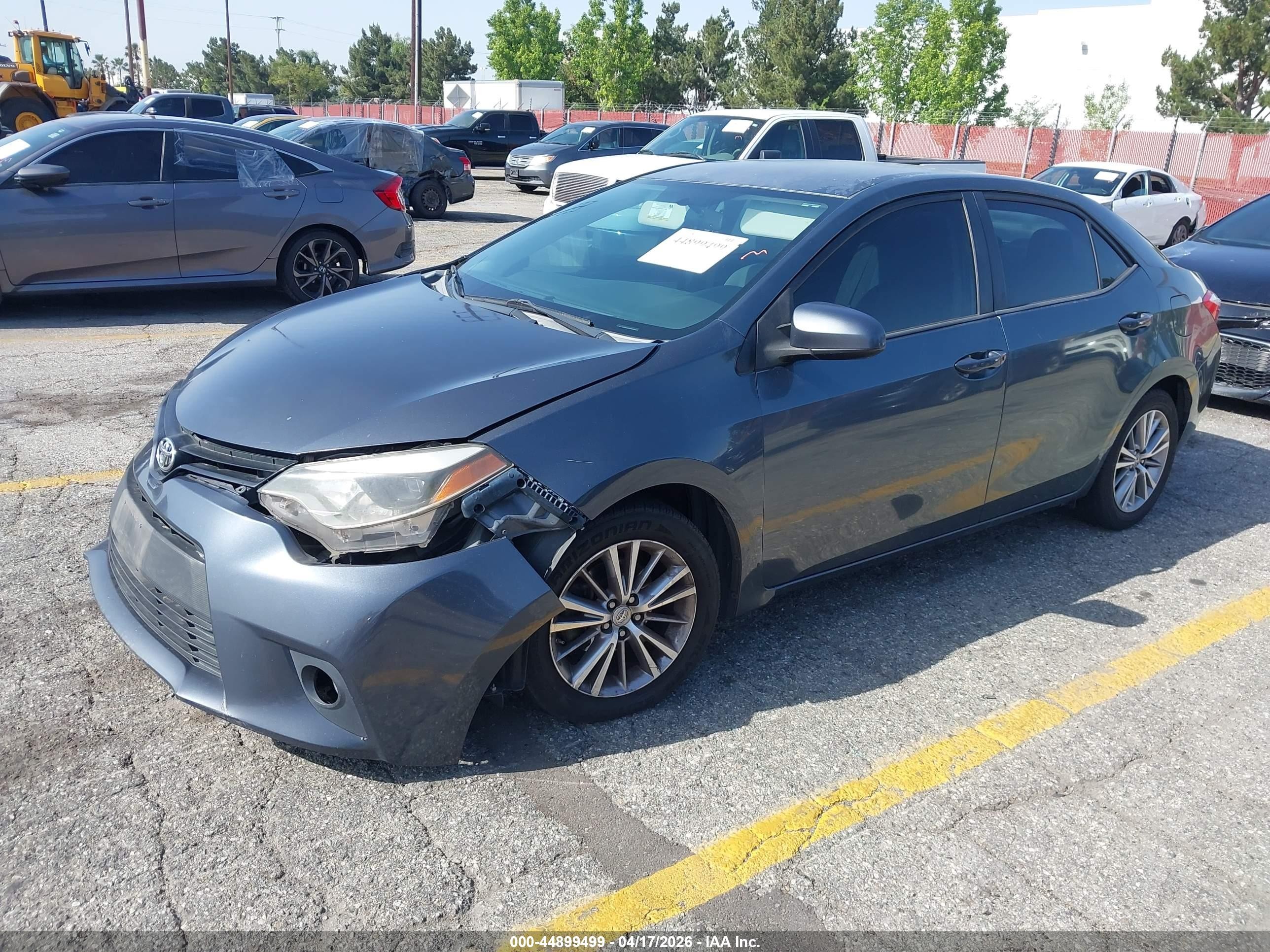 2014 Toyota Corolla Le Plus Gray vin: 5YFBURHE4EP094043