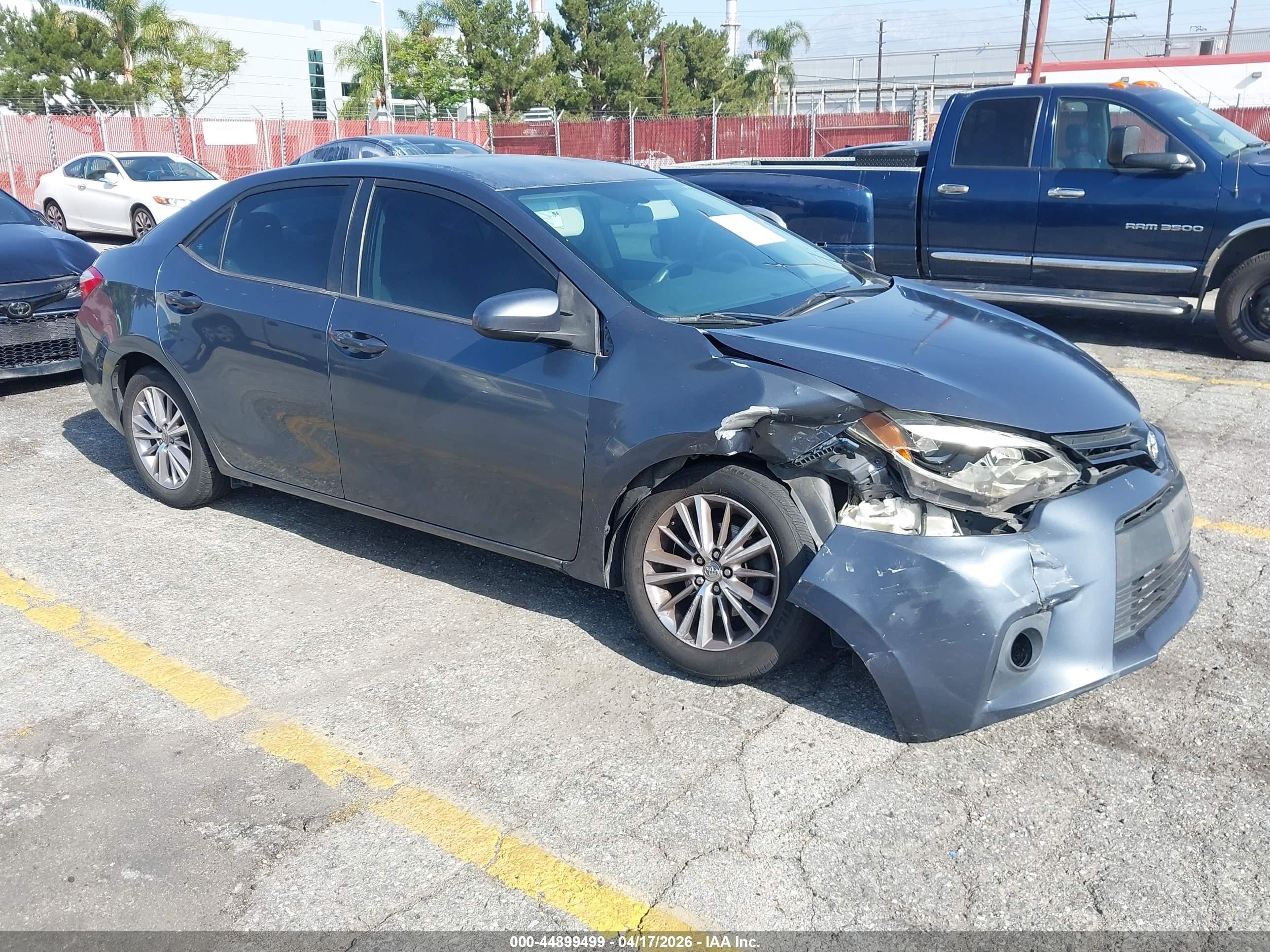 2014 Toyota Corolla Le Plus Gray vin: 5YFBURHE4EP094043