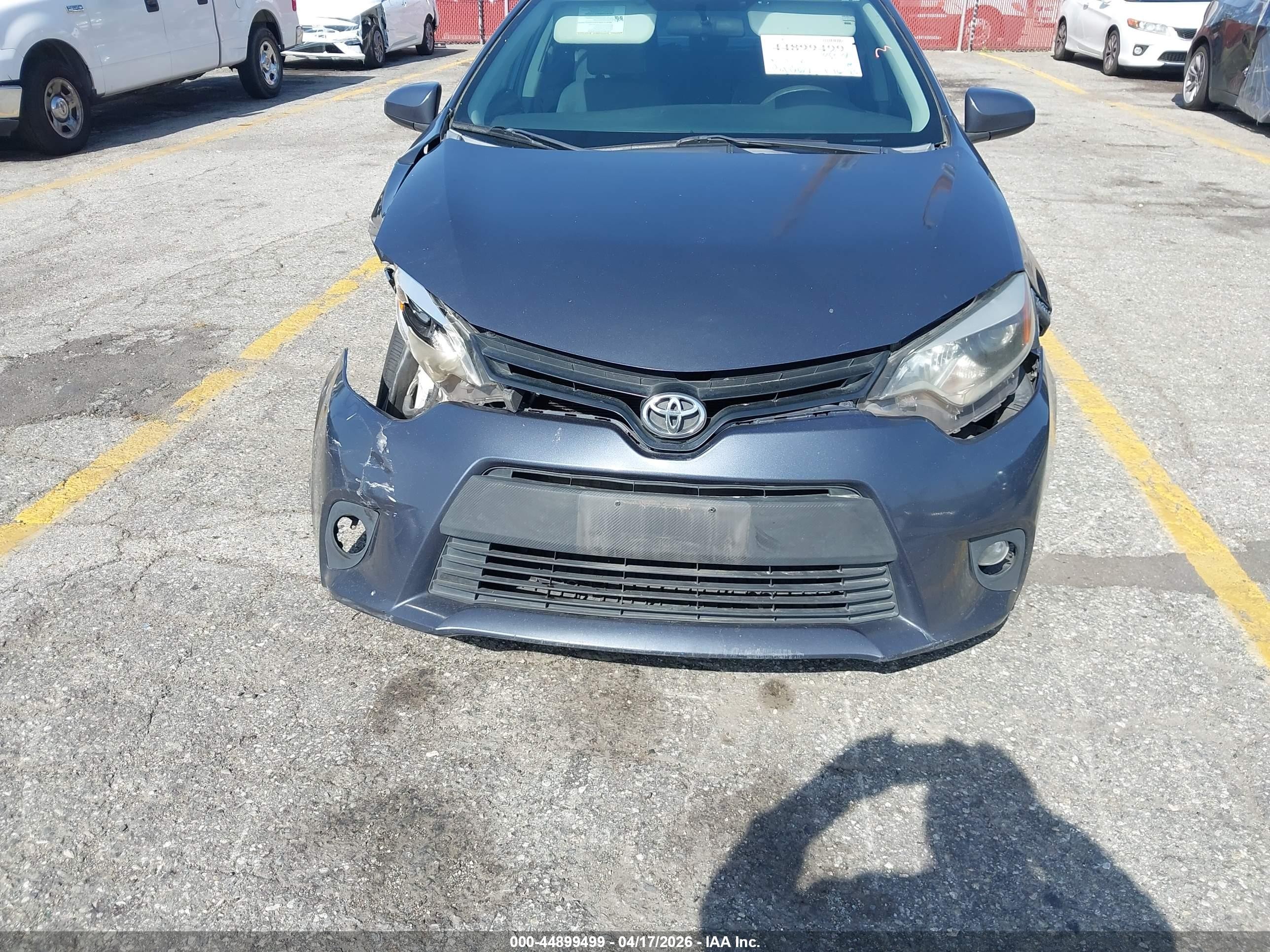 2014 Toyota Corolla Le Plus Gray vin: 5YFBURHE4EP094043