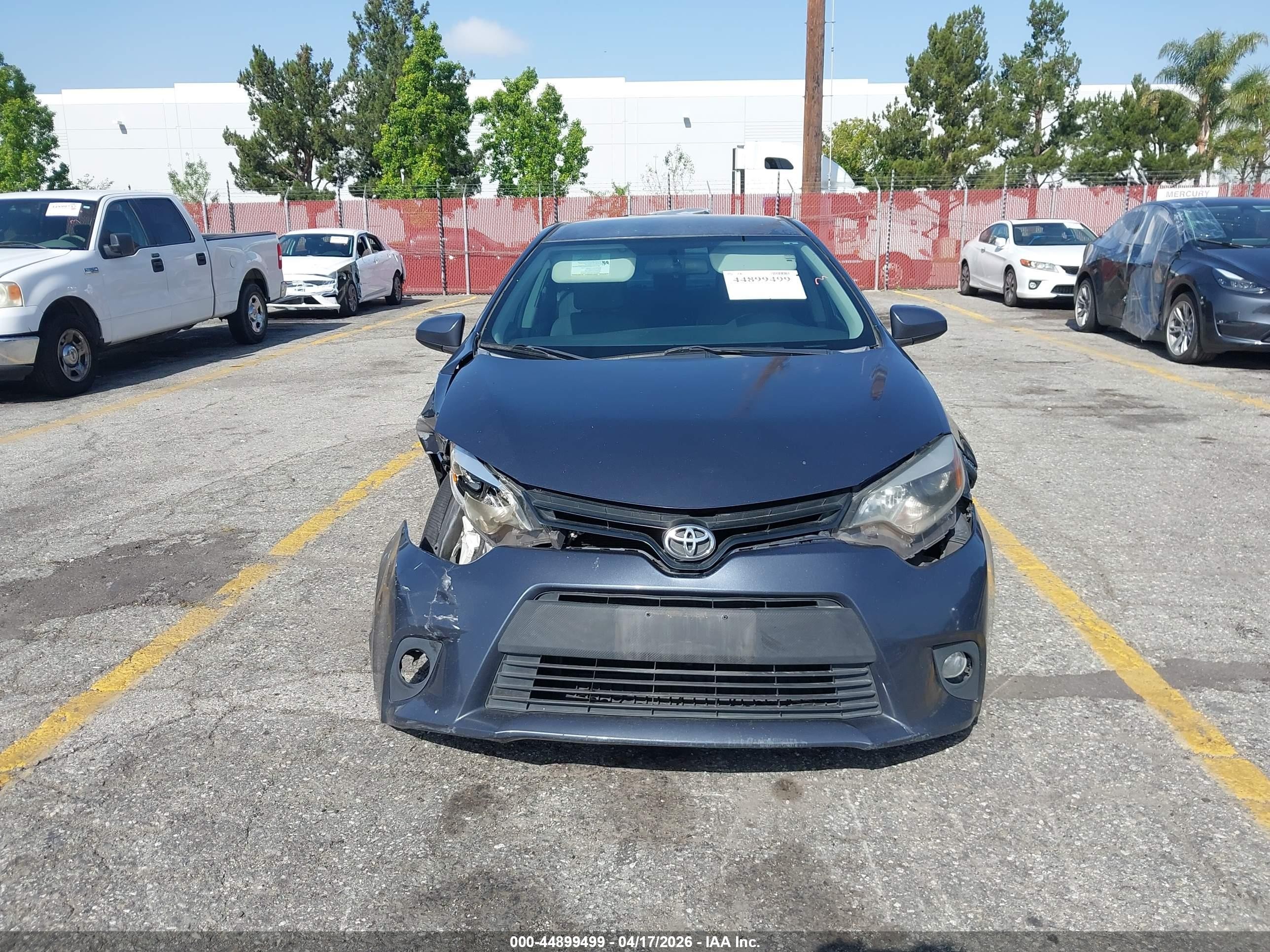 2014 Toyota Corolla Le Plus Gray vin: 5YFBURHE4EP094043