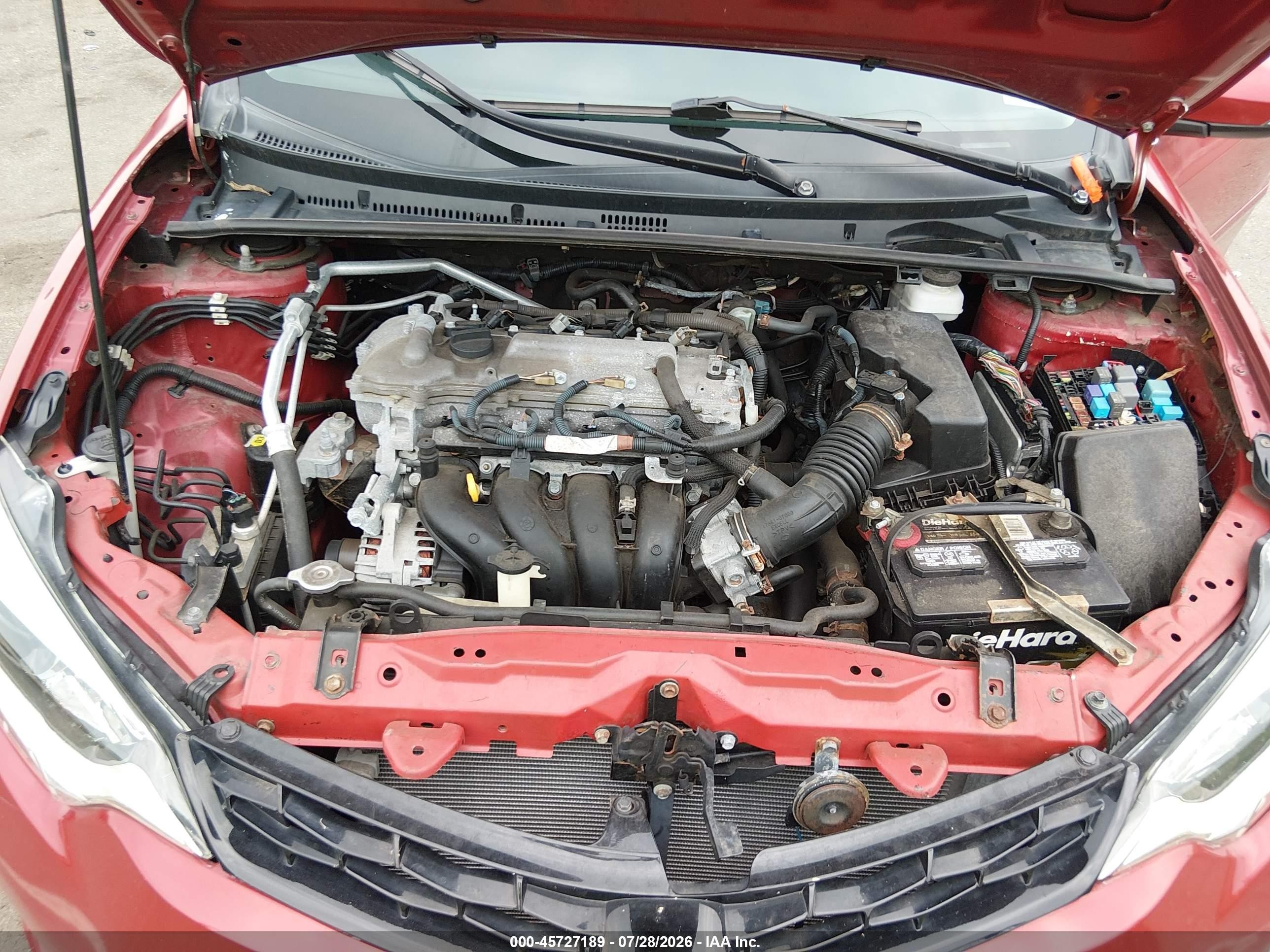 2014 Toyota Corolla S Plus Red vin: 5YFBURHE4EP099677