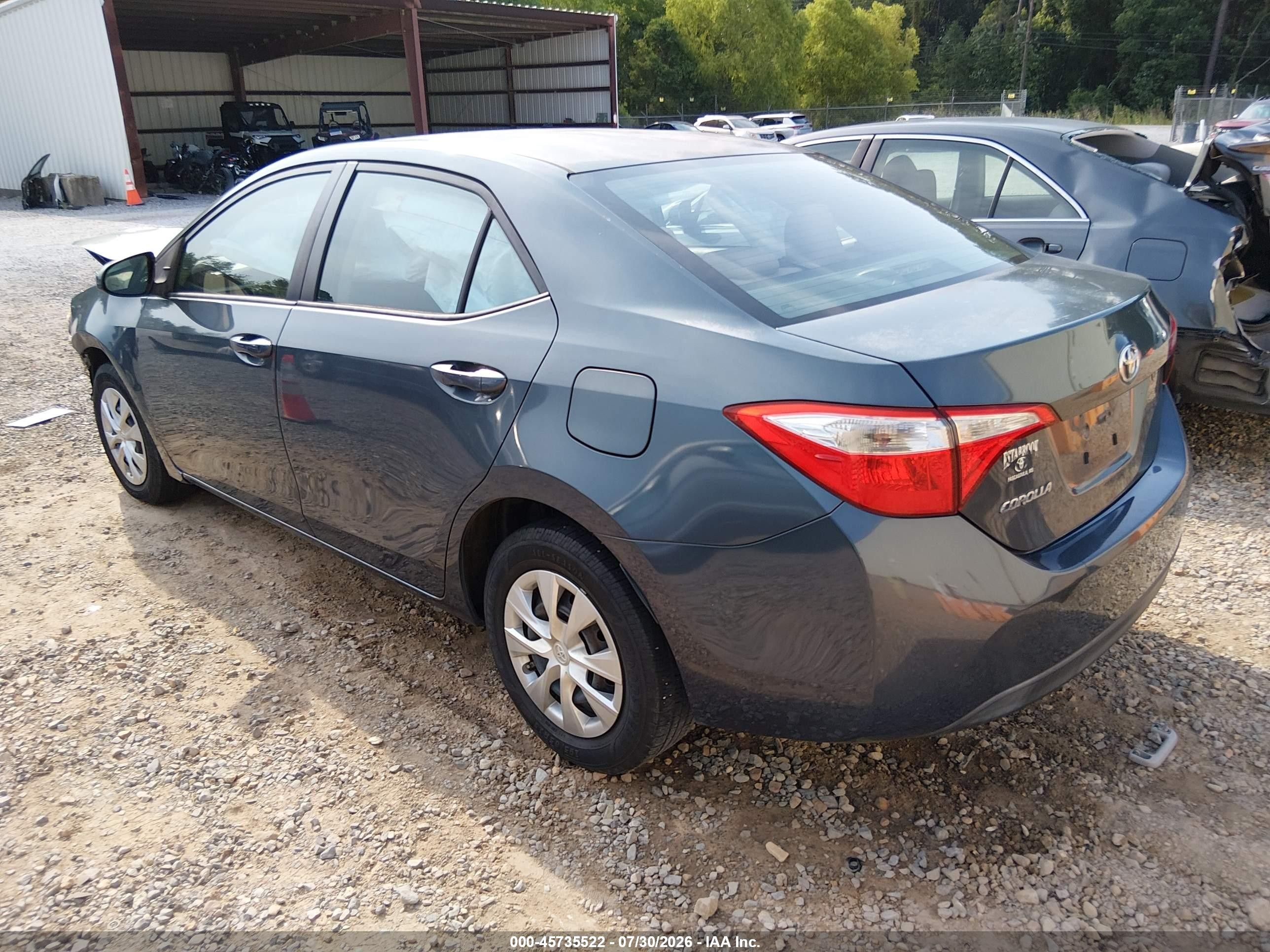 2014 Toyota Corolla L Blue vin: 5YFBURHE4EP102867