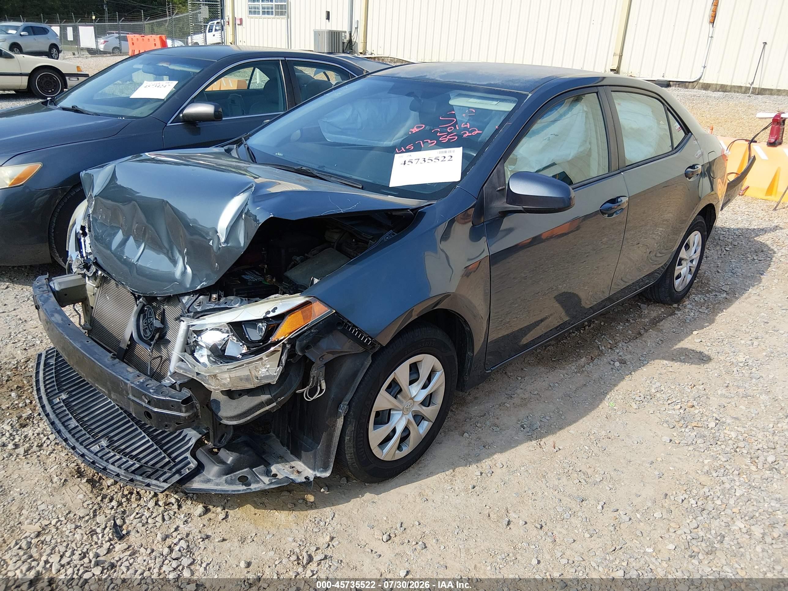 2014 Toyota Corolla L Blue vin: 5YFBURHE4EP102867