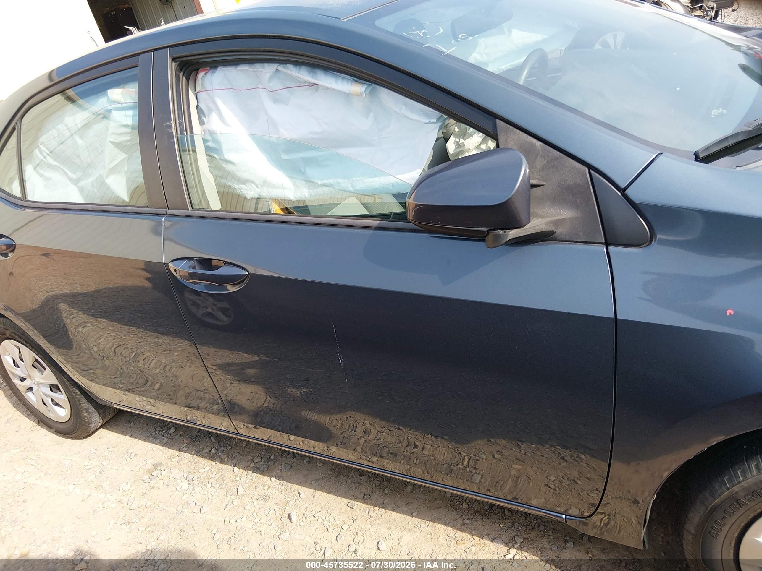 2014 Toyota Corolla L Blue vin: 5YFBURHE4EP102867