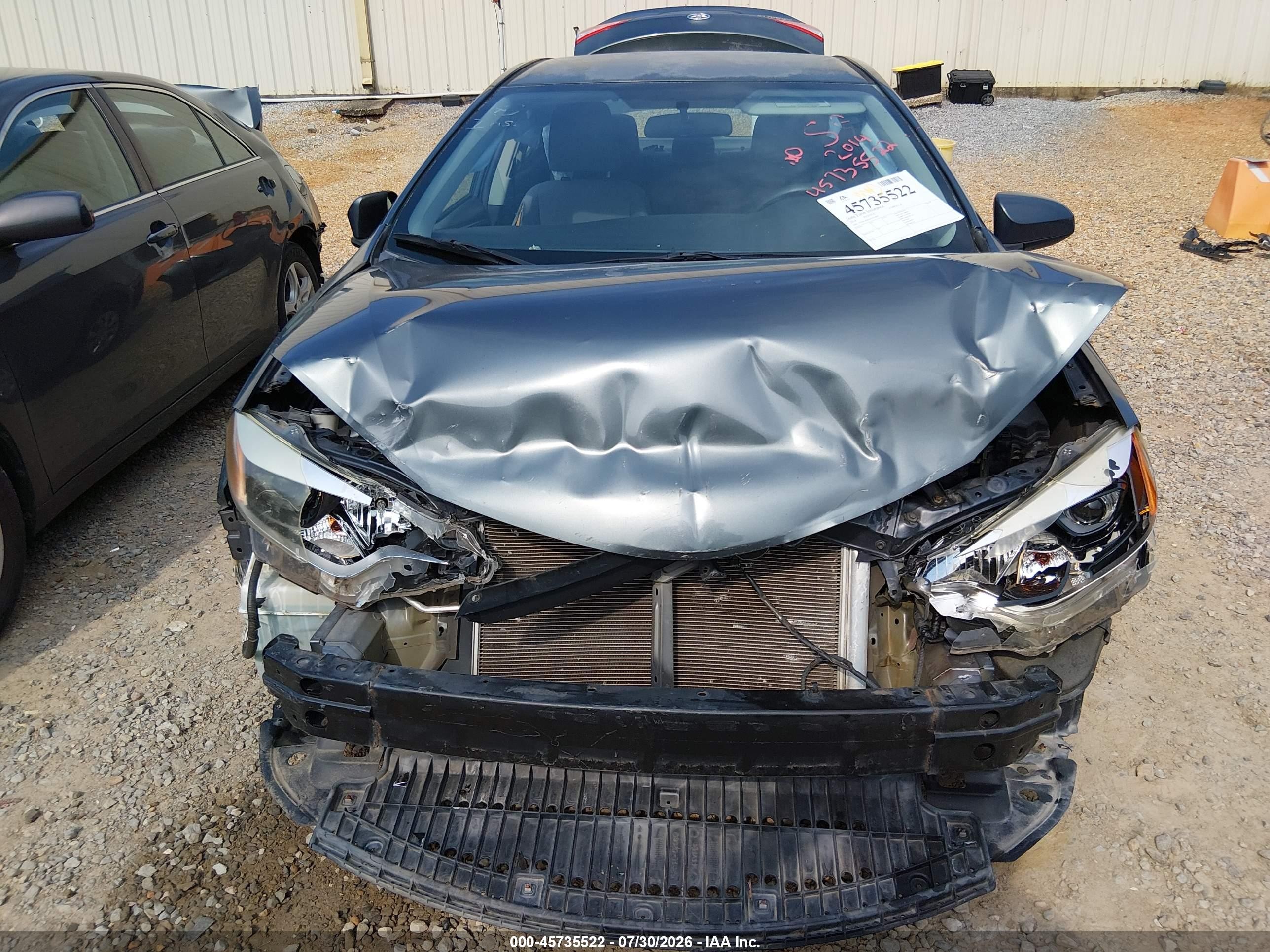 2014 Toyota Corolla L Blue vin: 5YFBURHE4EP102867
