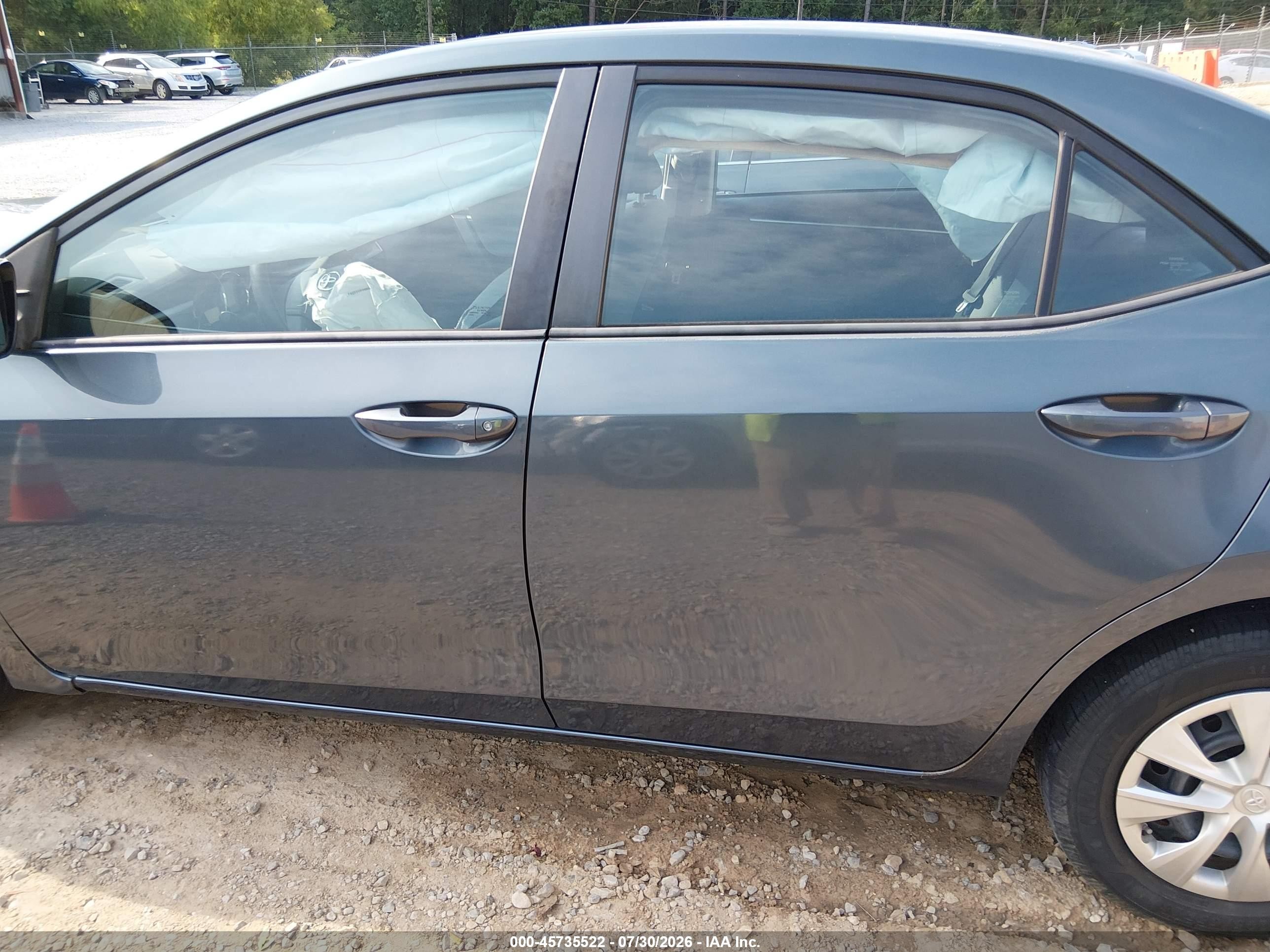 2014 Toyota Corolla L Blue vin: 5YFBURHE4EP102867