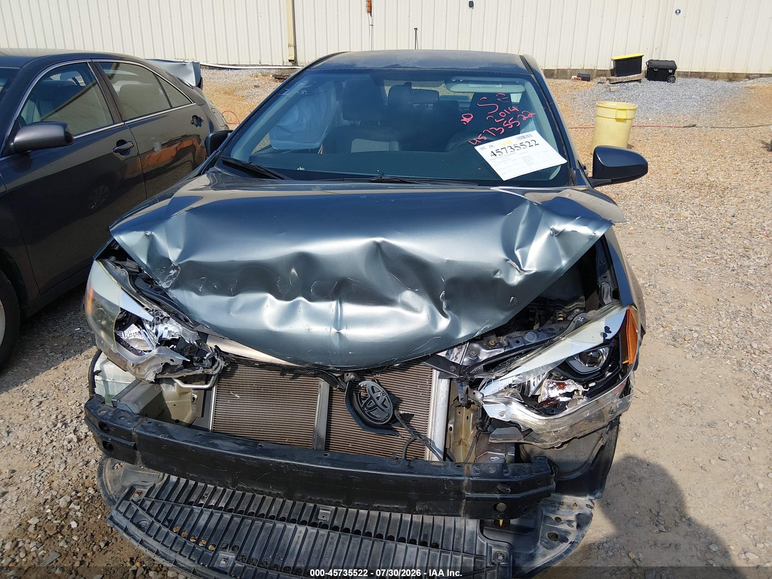 2014 Toyota Corolla L Blue vin: 5YFBURHE4EP102867
