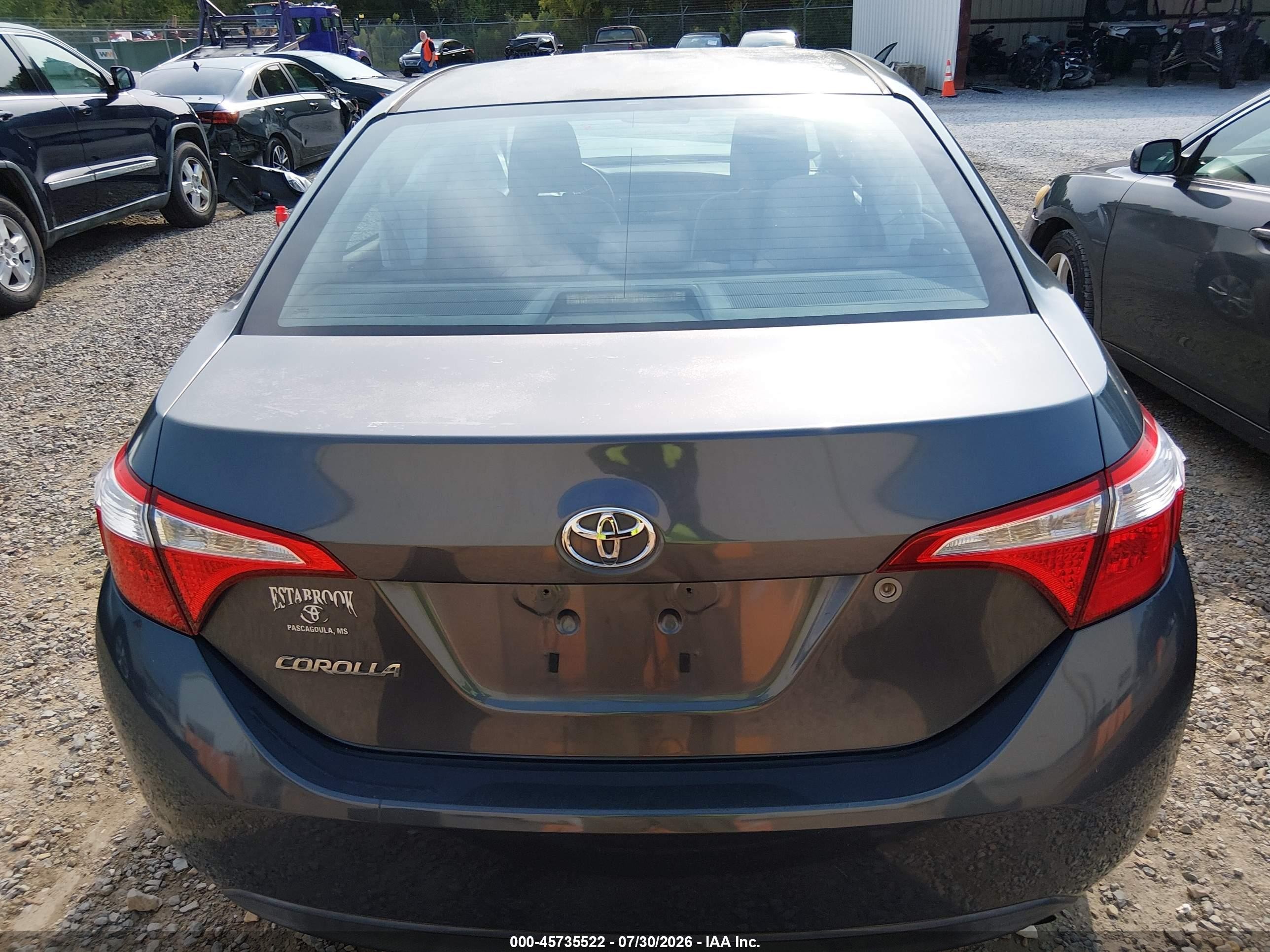 2014 Toyota Corolla L Blue vin: 5YFBURHE4EP102867