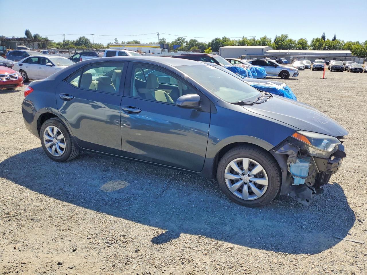 2014 Toyota Corolla Le Gray vin: 5YFBURHE4EP104294