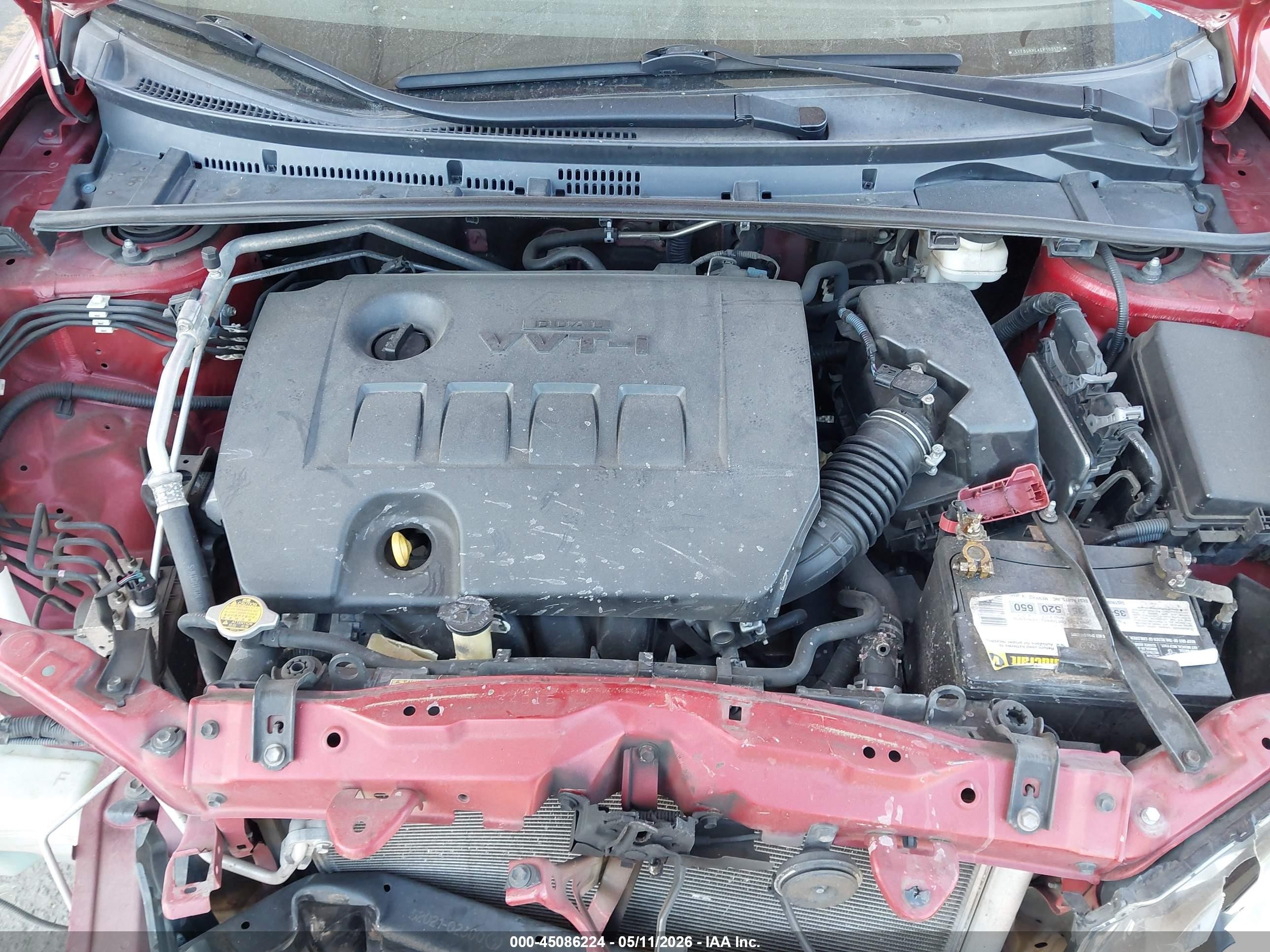 2014 Toyota Corolla Le Premium Red vin: 5YFBURHE4EP109575
