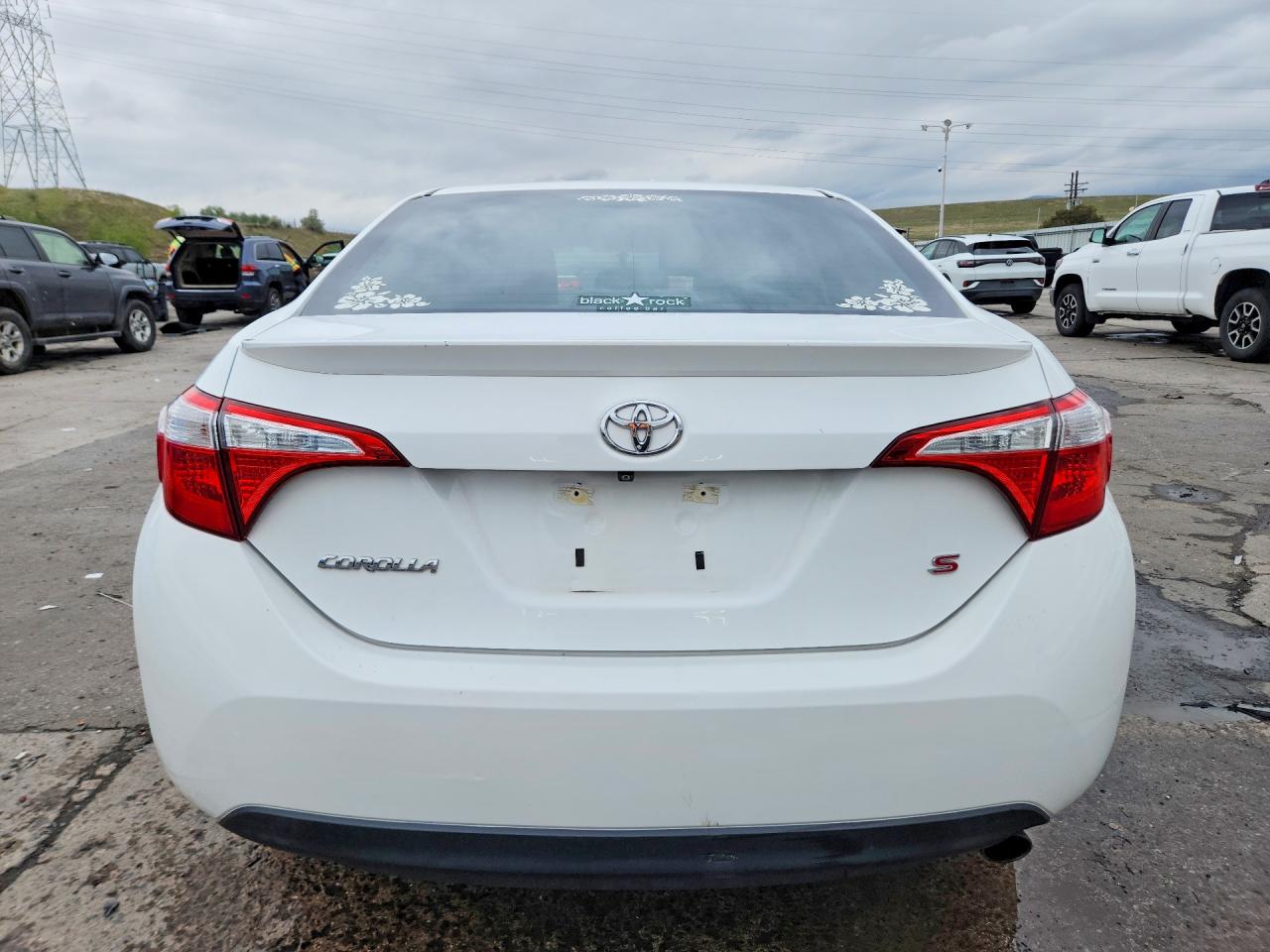 2014 Toyota Corolla S Plus Белый vin: 5YFBURHE4EP109947