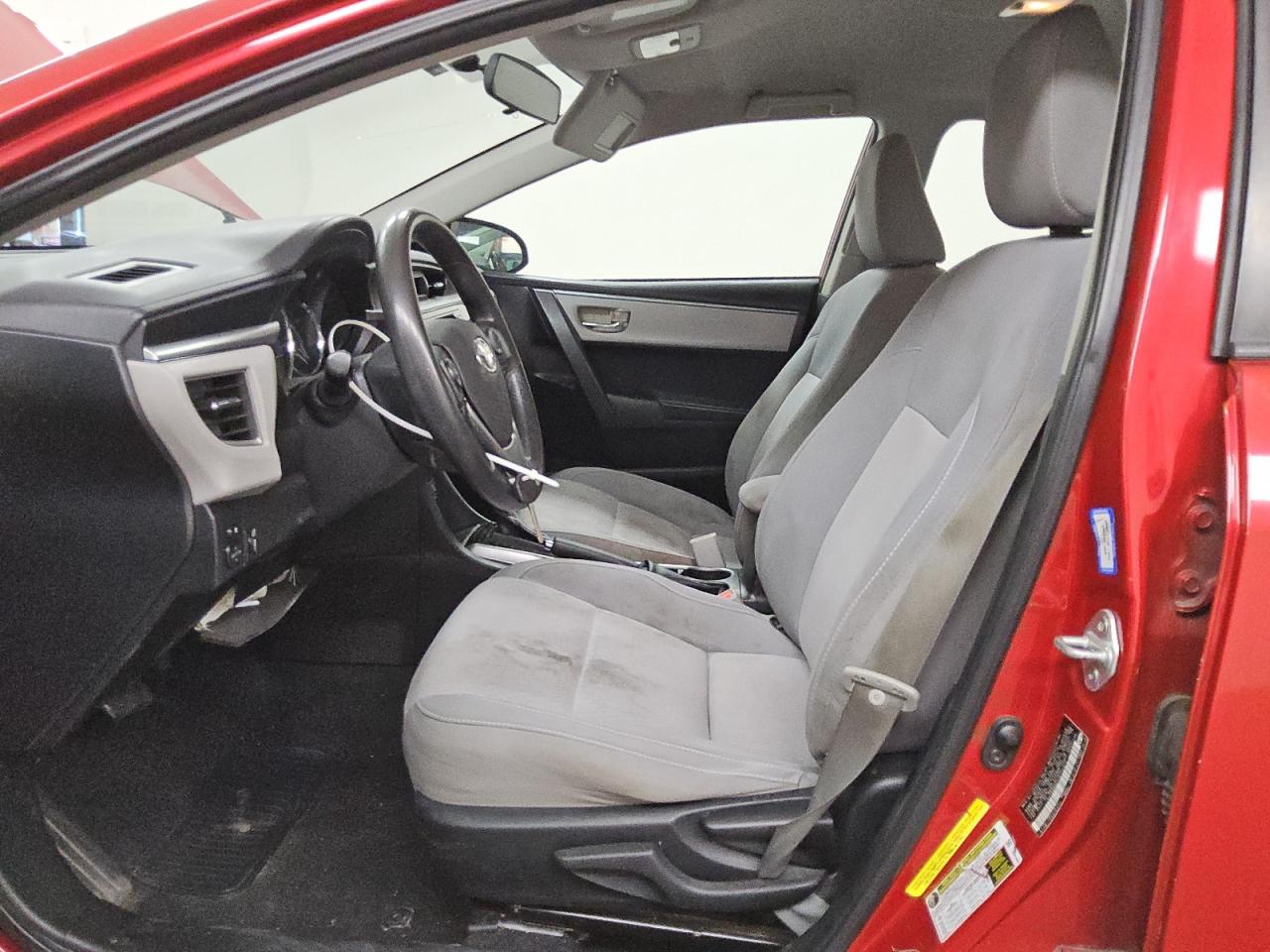2014 Toyota Corolla Le Red vin: 5YFBURHE4EP112377 Damage: Left Front Seat Cushion, Stained, Permanent