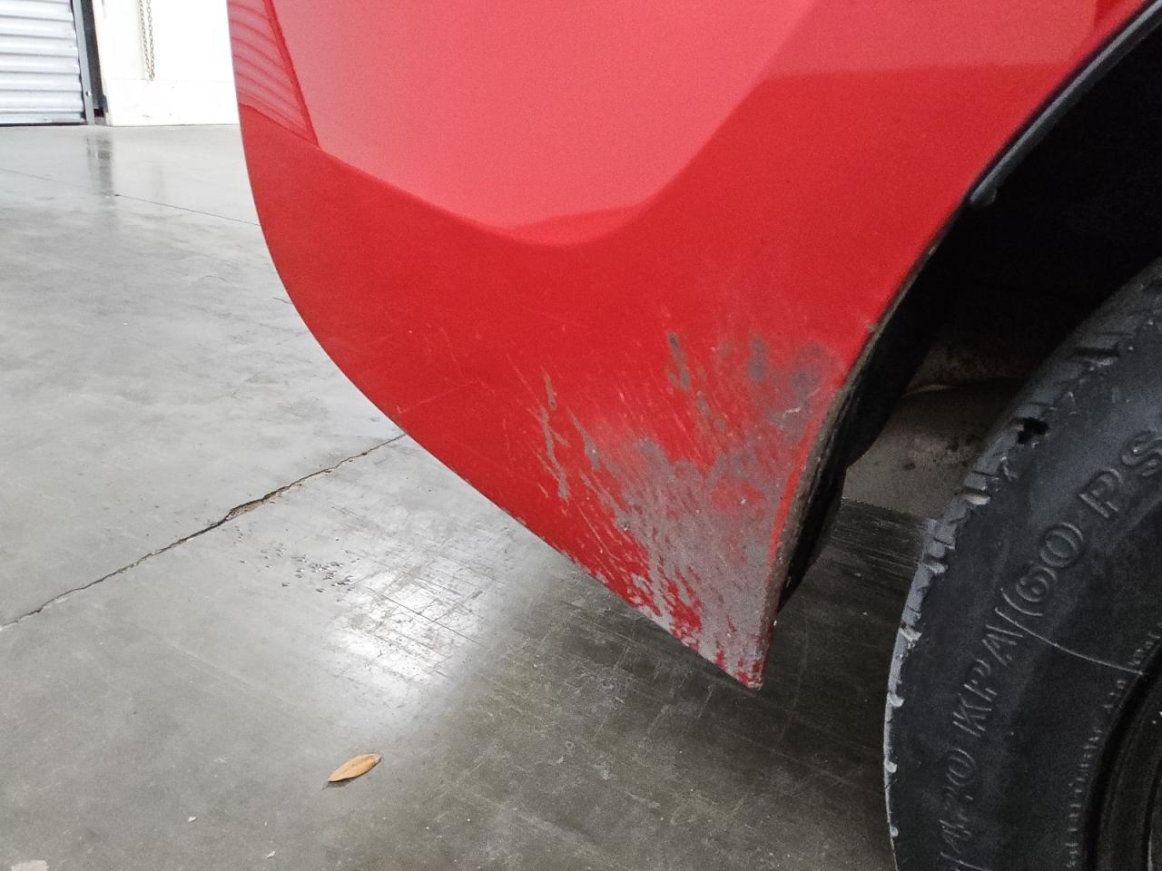 2014 Toyota Corolla Le Red vin: 5YFBURHE4EP112377 Damage: Rear Bumper, Road Paint/Overspray, 8 To 9 Inches