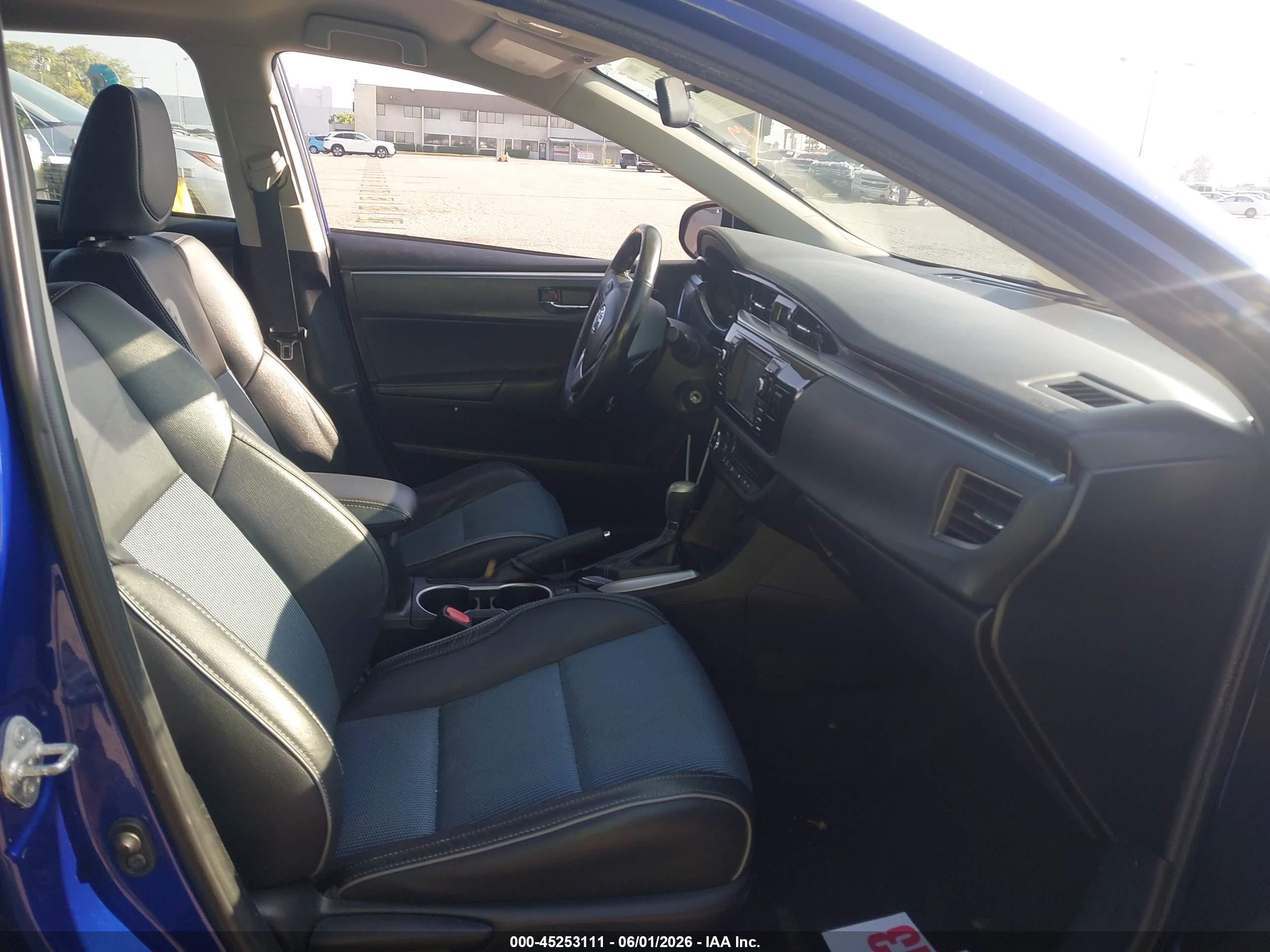 2014 Toyota Corolla S Plus Синий vin: 5YFBURHE4EP118485