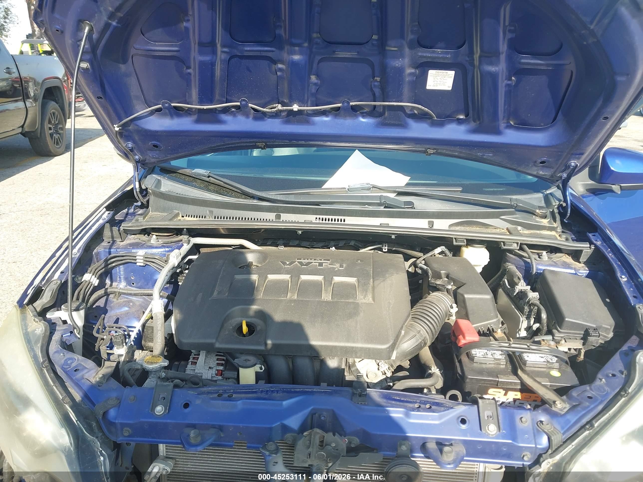 2014 Toyota Corolla S Plus Синий vin: 5YFBURHE4EP118485