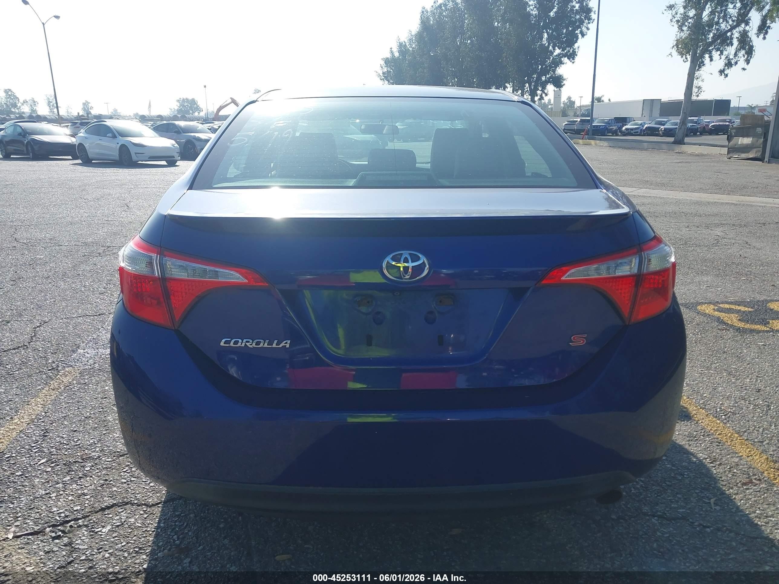2014 Toyota Corolla S Plus Синий vin: 5YFBURHE4EP118485