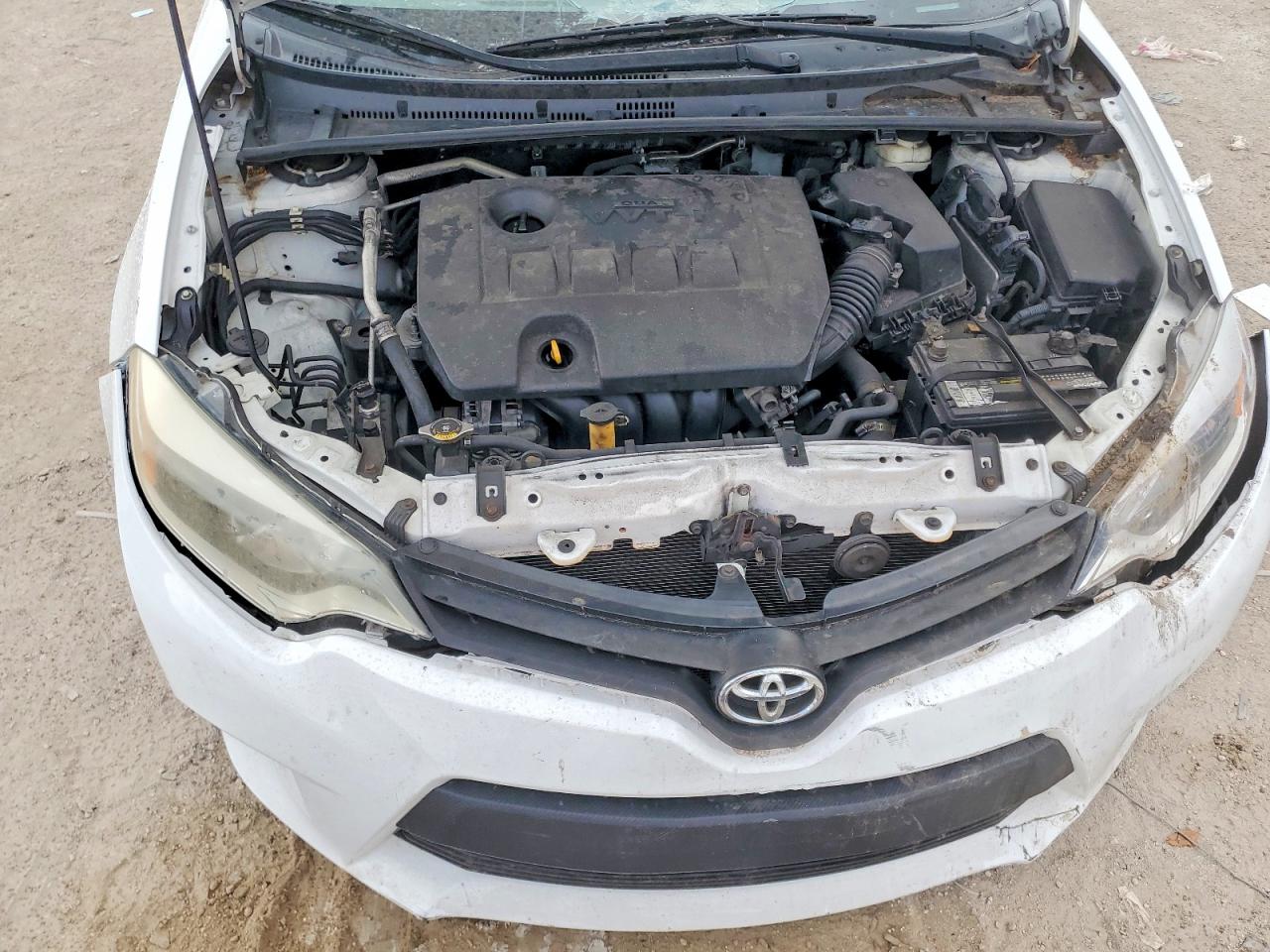 2014 Toyota Corolla L White vin: 5YFBURHE4EP119037