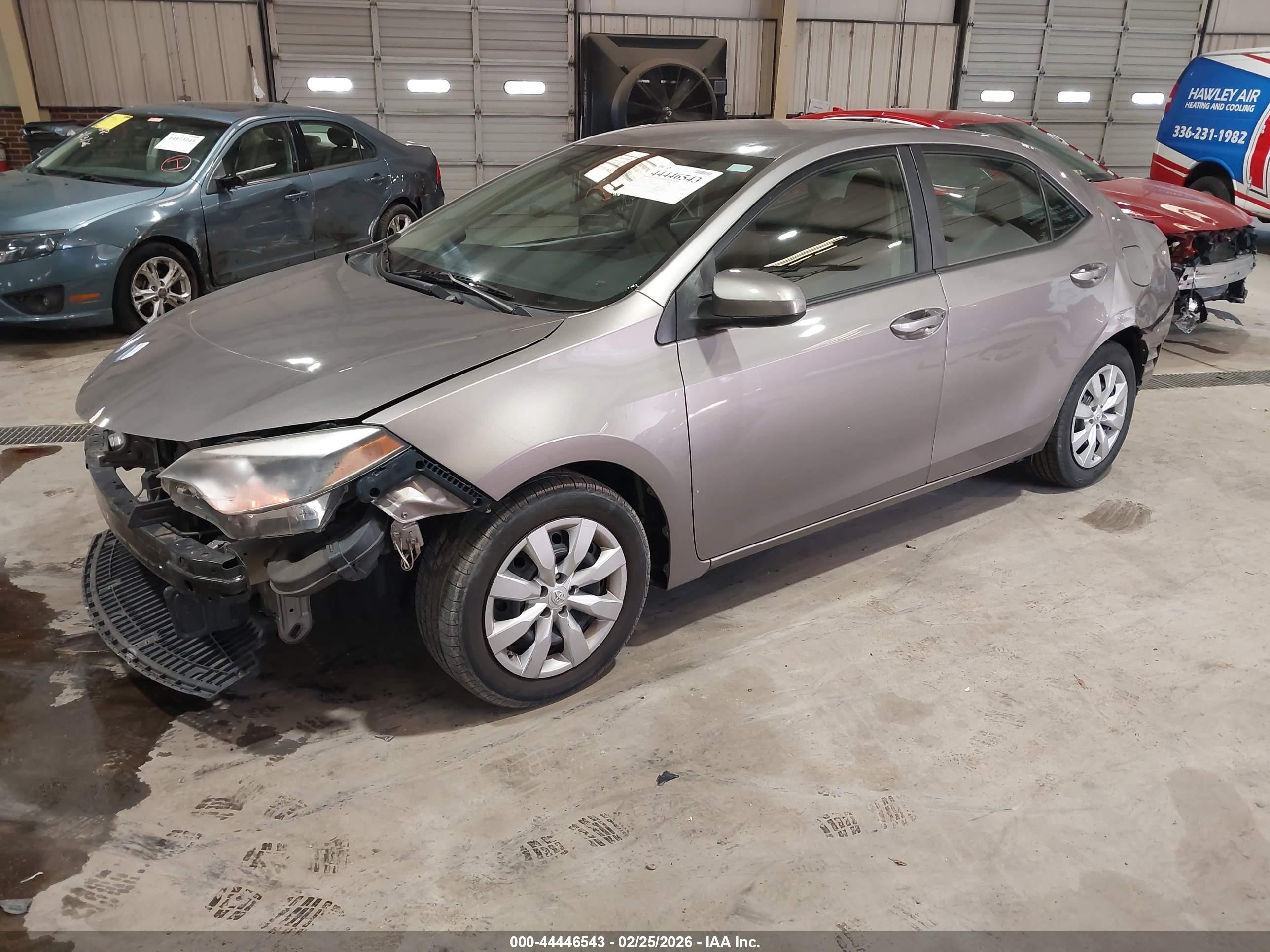 2014 Toyota Corolla Le Серый vin: 5YFBURHE4EP130992