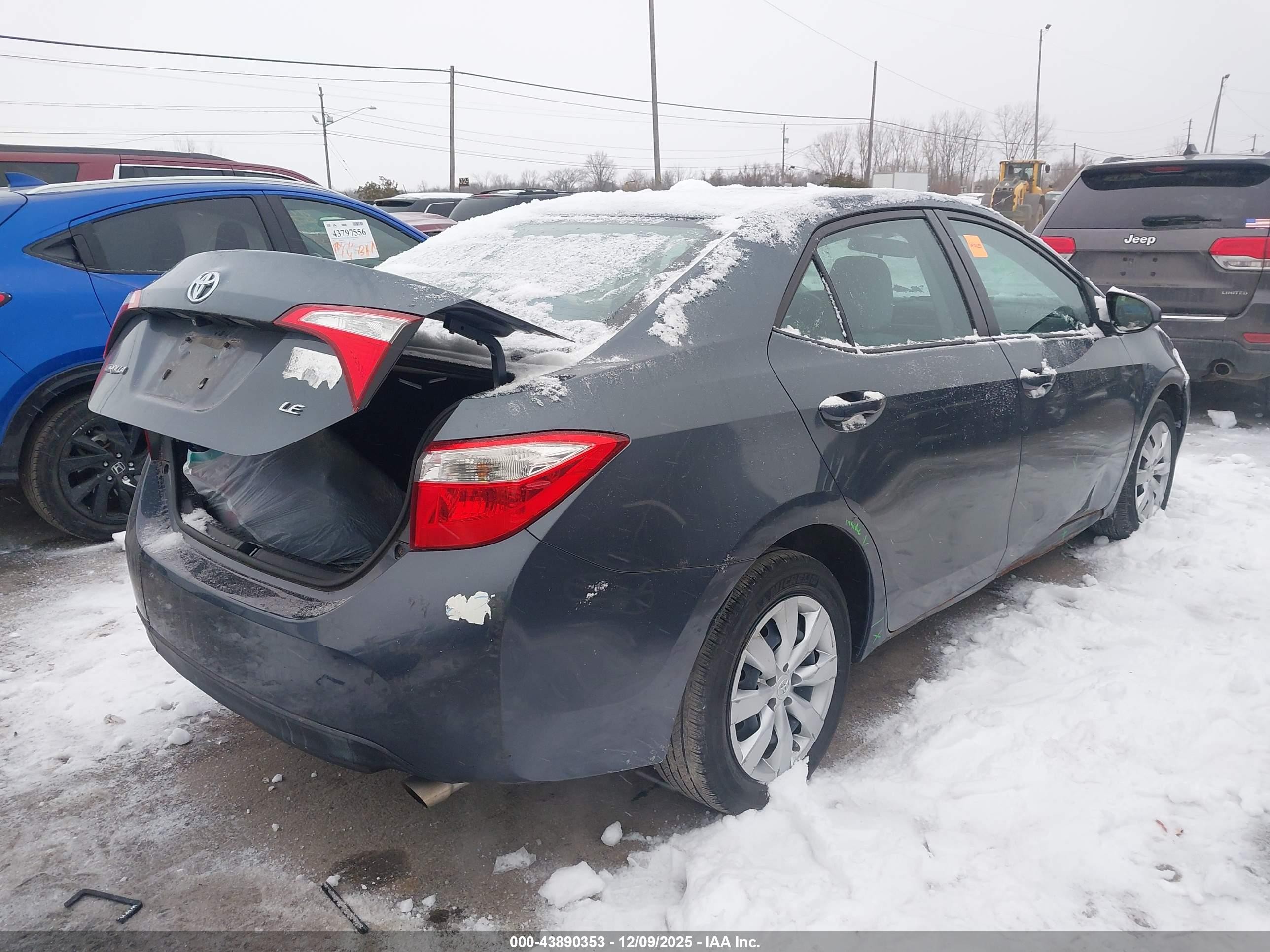 2014 Toyota Corolla Le Синий vin: 5YFBURHE4EP131575