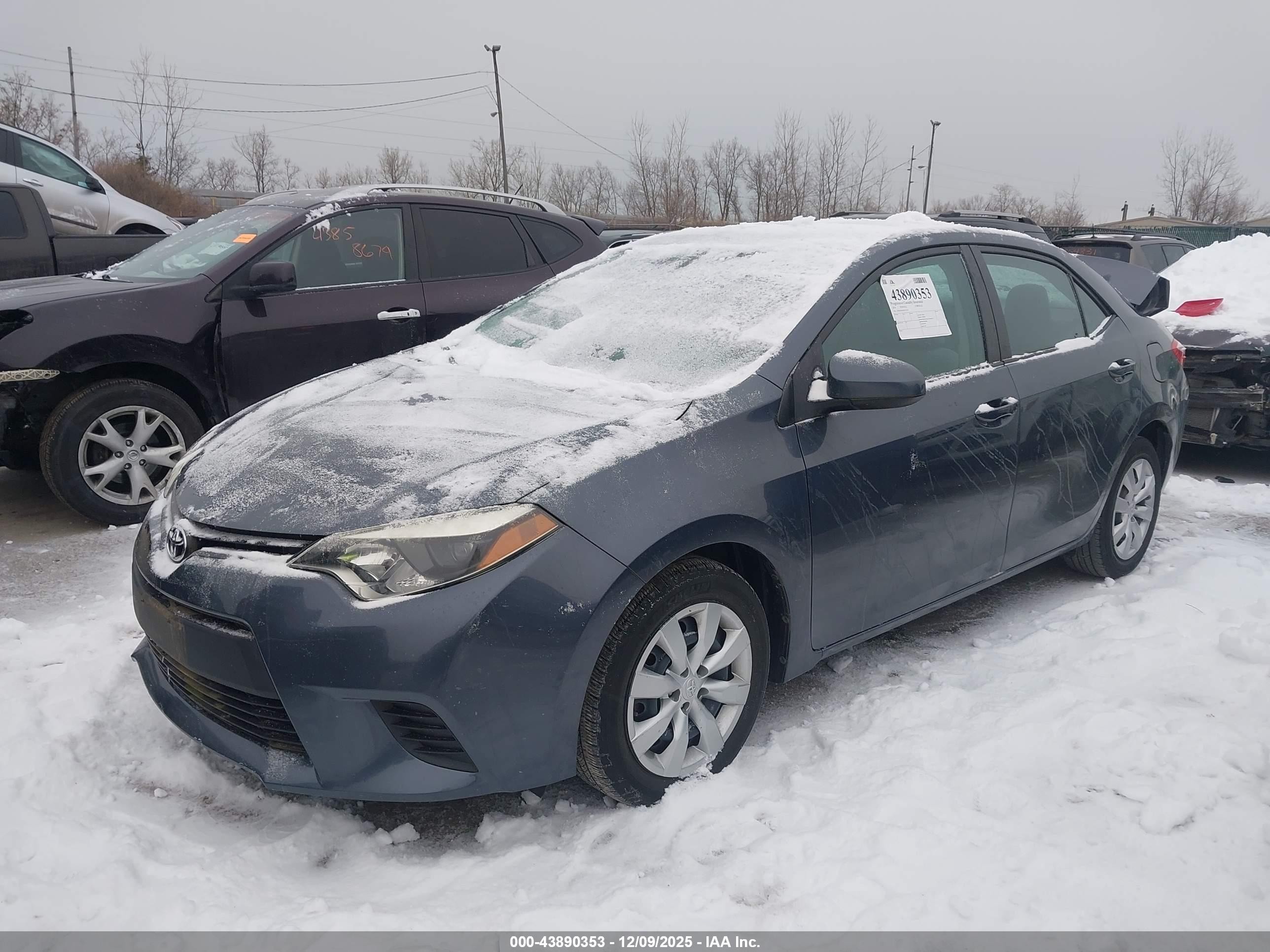 2014 Toyota Corolla Le Синий vin: 5YFBURHE4EP131575