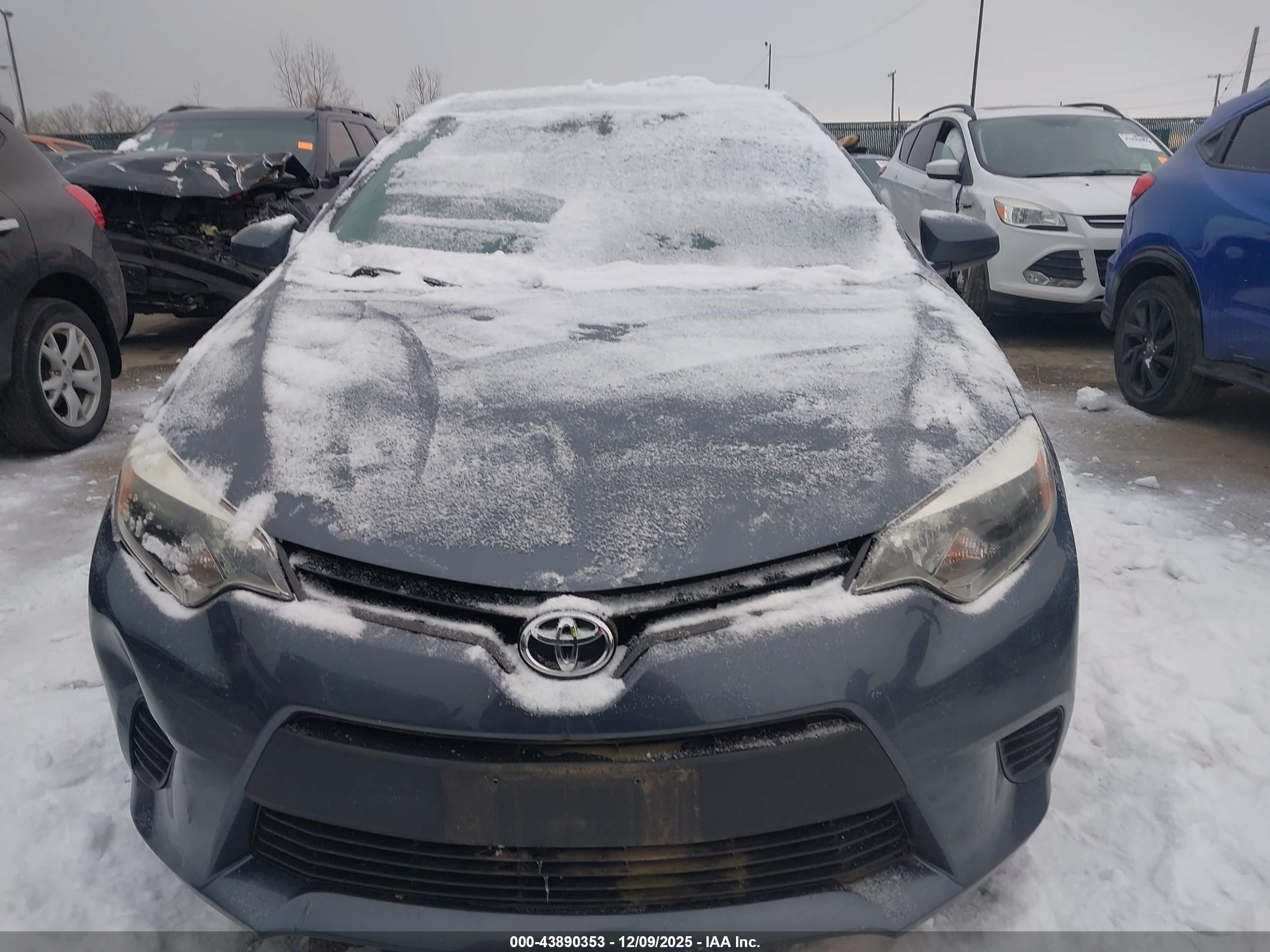 2014 Toyota Corolla Le Синий vin: 5YFBURHE4EP131575